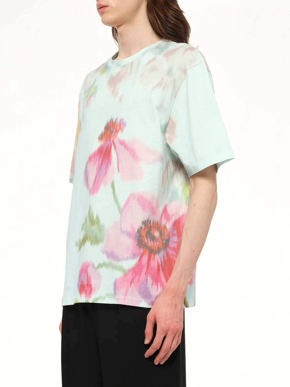 Loose Fit T-Shirt in Light Blue/Multicolour - Image 3