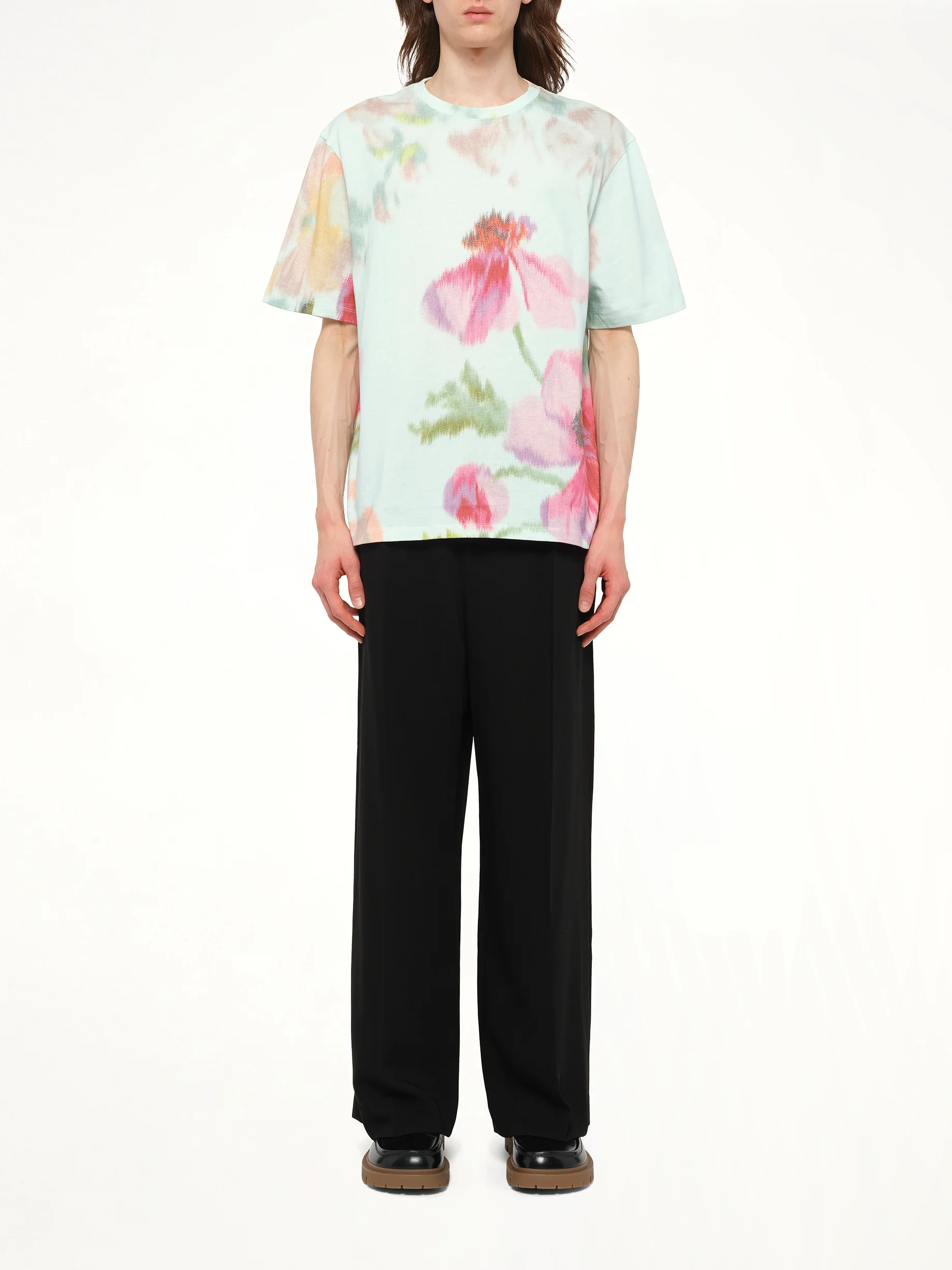 Loose Fit T-Shirt in Light Blue/Multicolour - Image 7