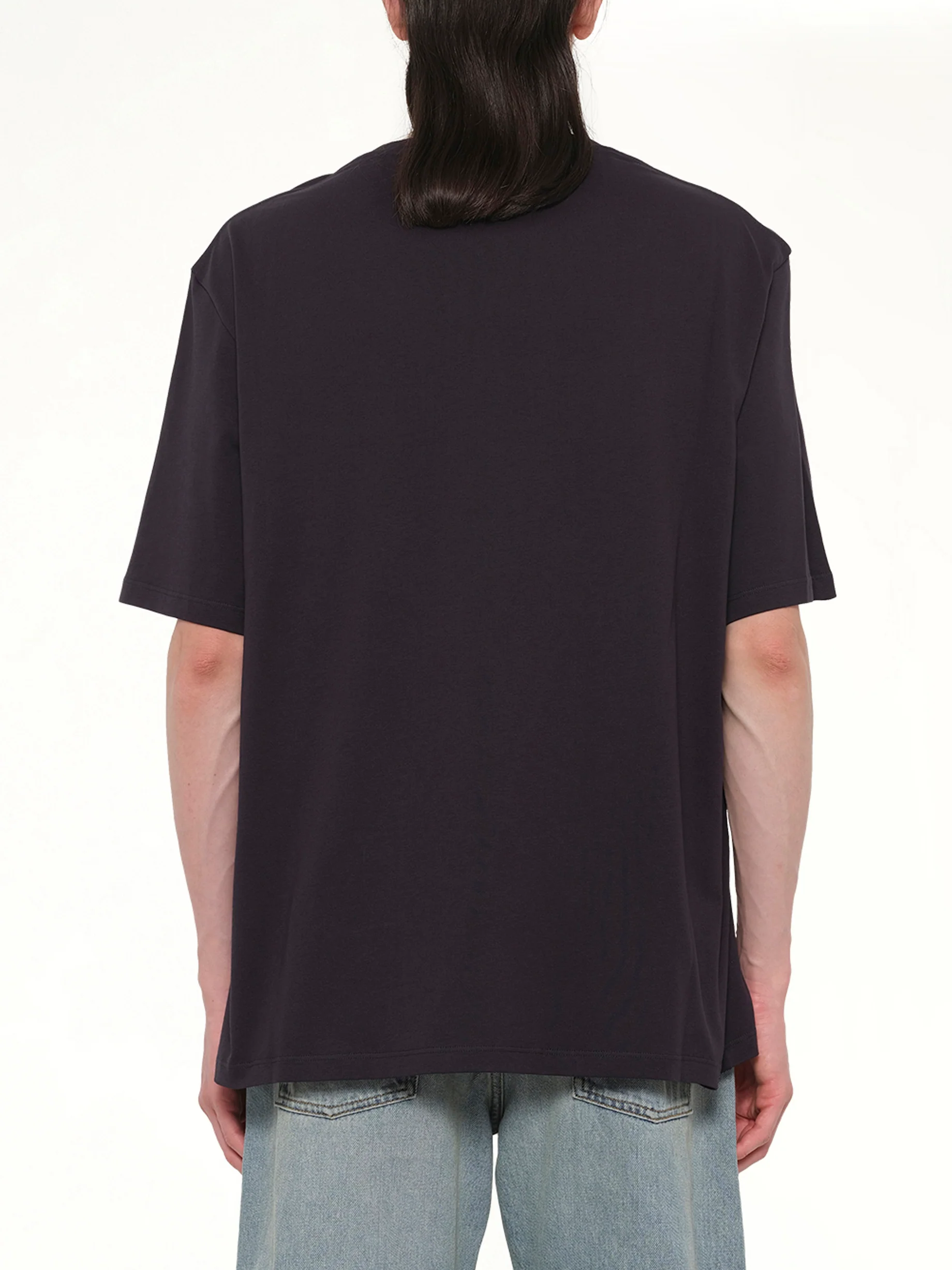 Loose Fit T-Shirt in Navy Blue - Image 5