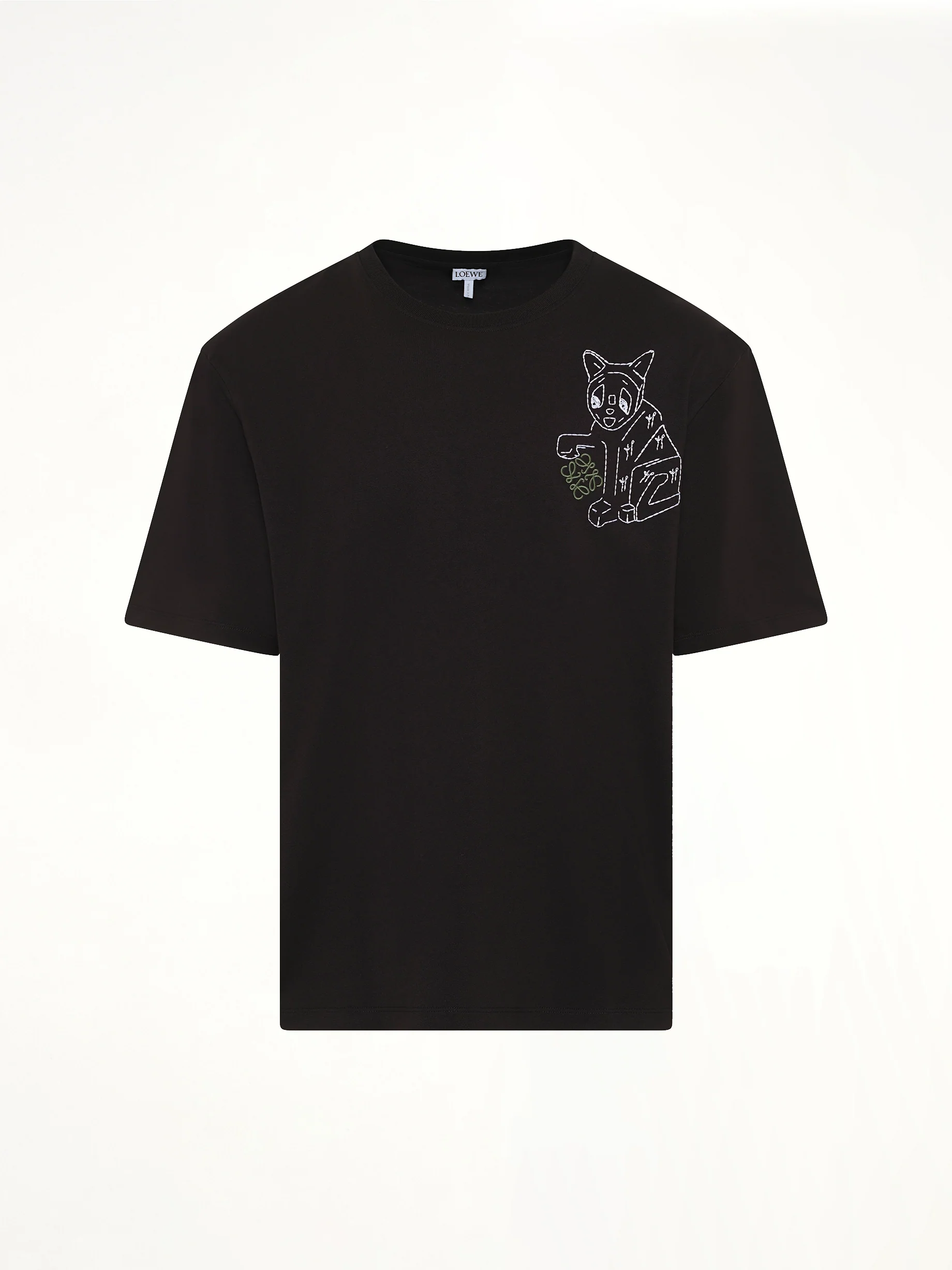 Louis Wain Loose Fit T-Shirt in Black - Image 2