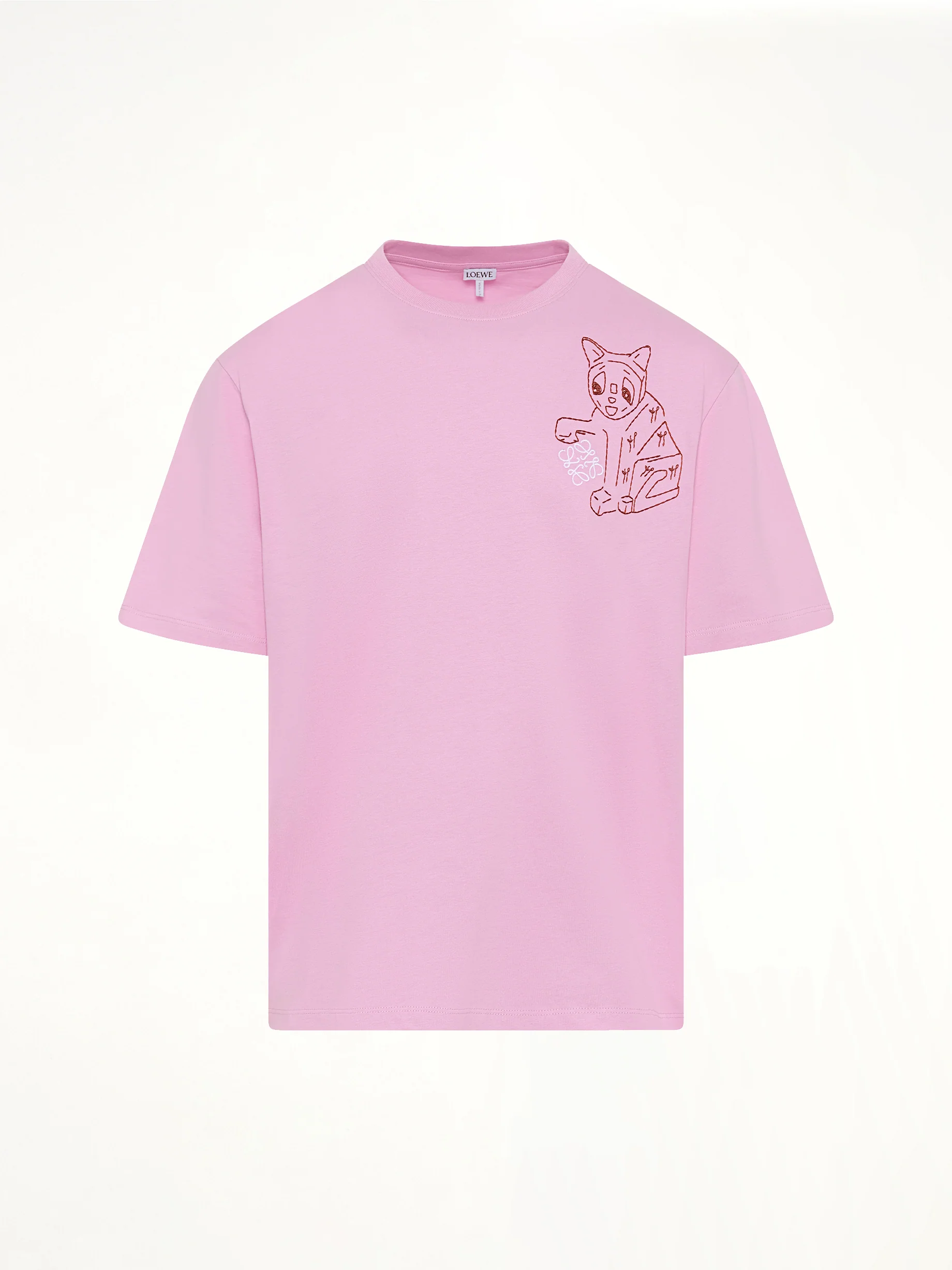 Louis Wain Loose Fit T-Shirt in Pink - Image 2
