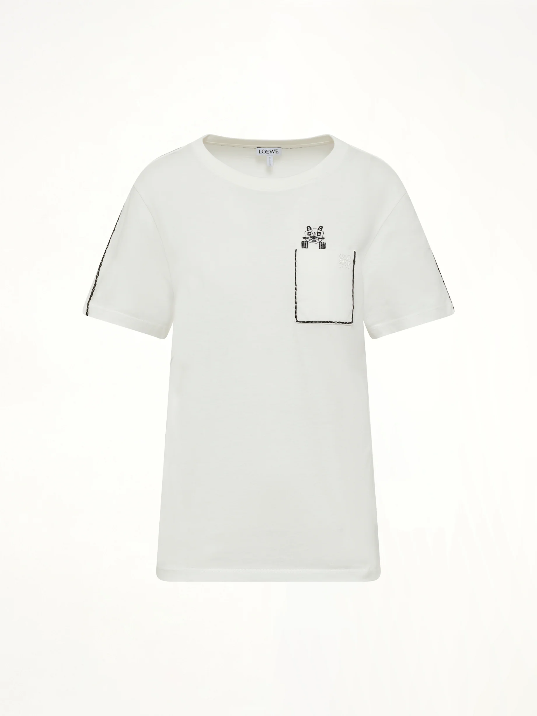 Louis Wain Regular Fit T-Shirt in White - Image 2
