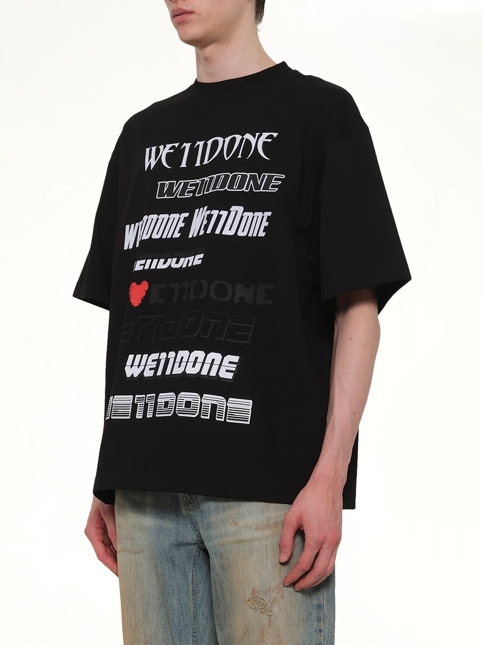 Love Logo T-Shirt in Black - Image 3