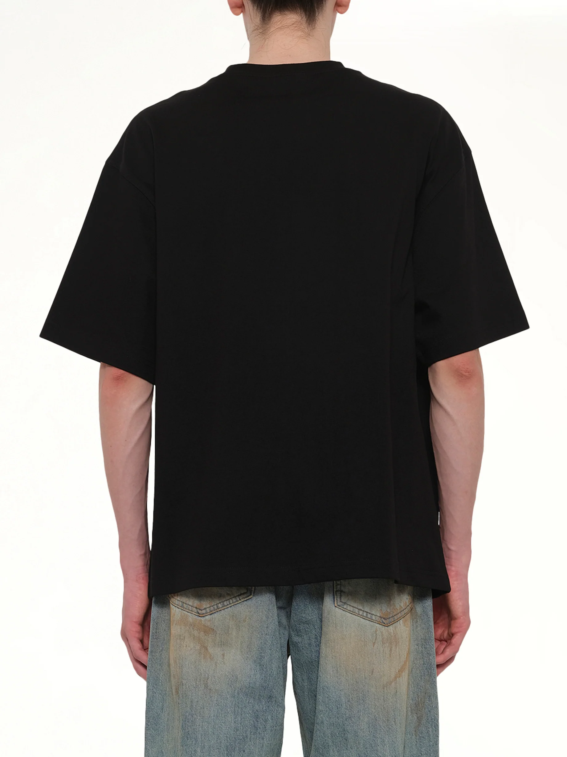Love Logo T-Shirt in Black - Image 5