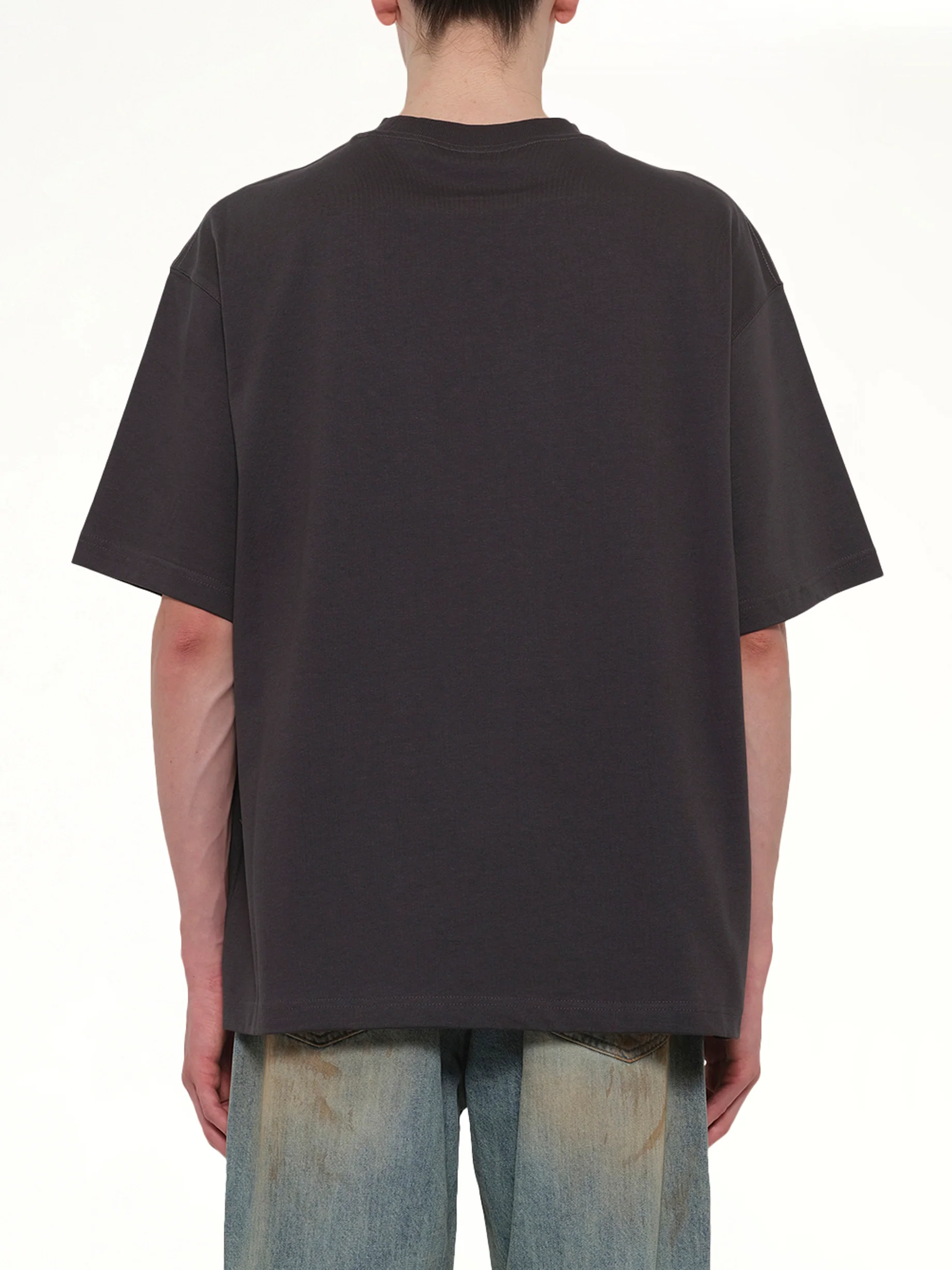 Love Logo T-Shirt in Charcoal - Image 5