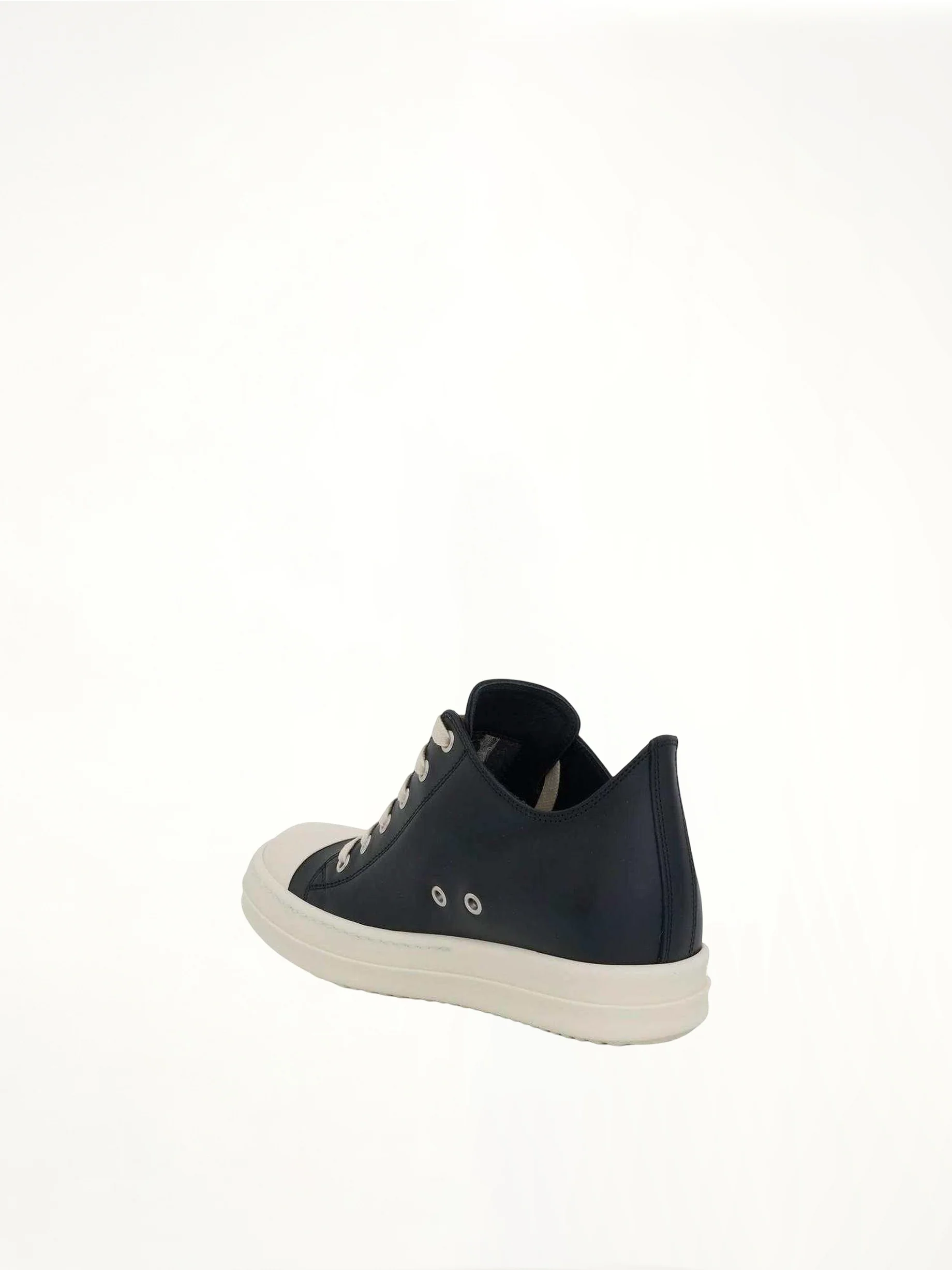 Low Leather Sneaker in Black/Milk - Image 3