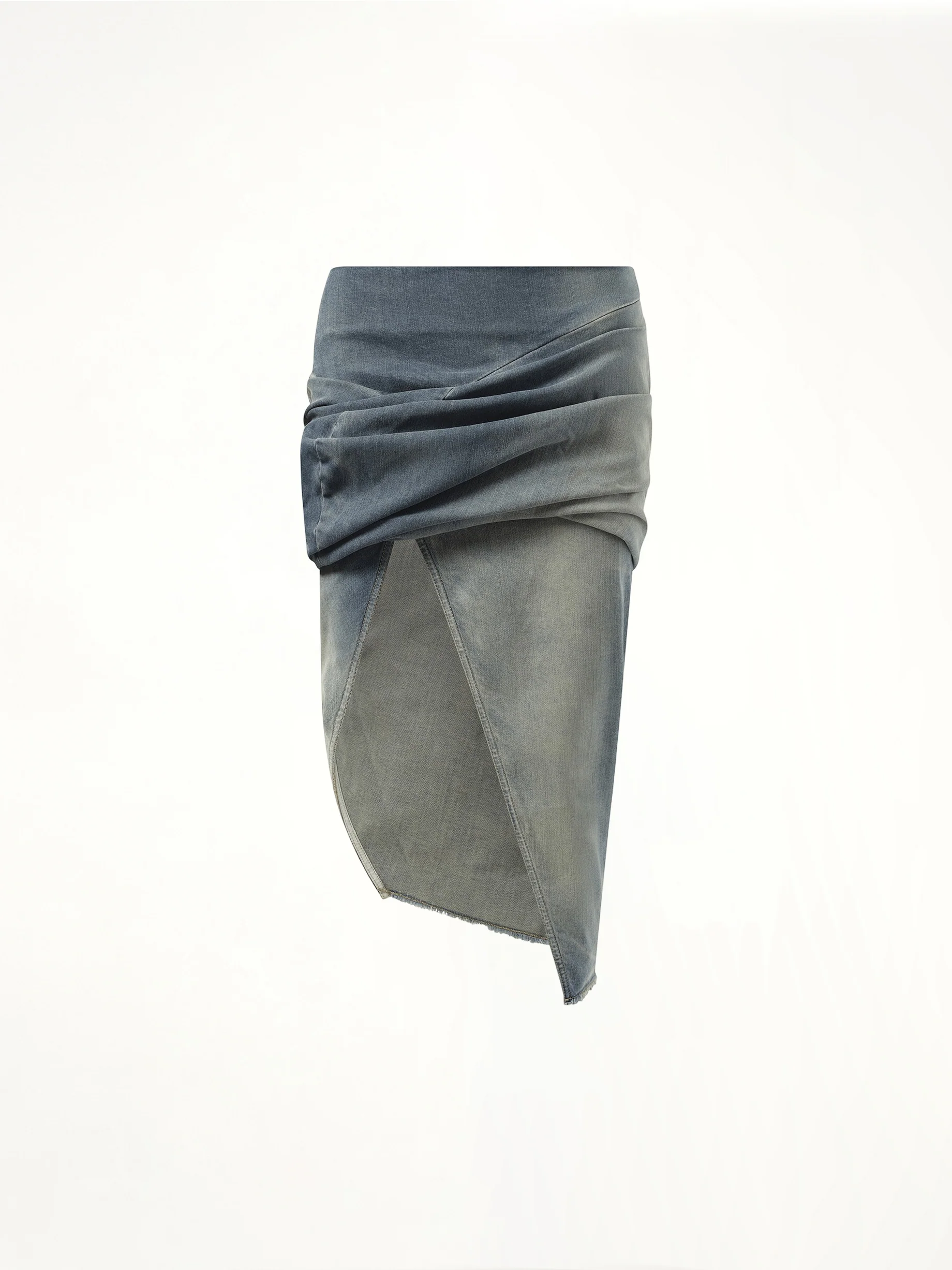 Low Twist Skirt in Washed Indigo - Image 2
