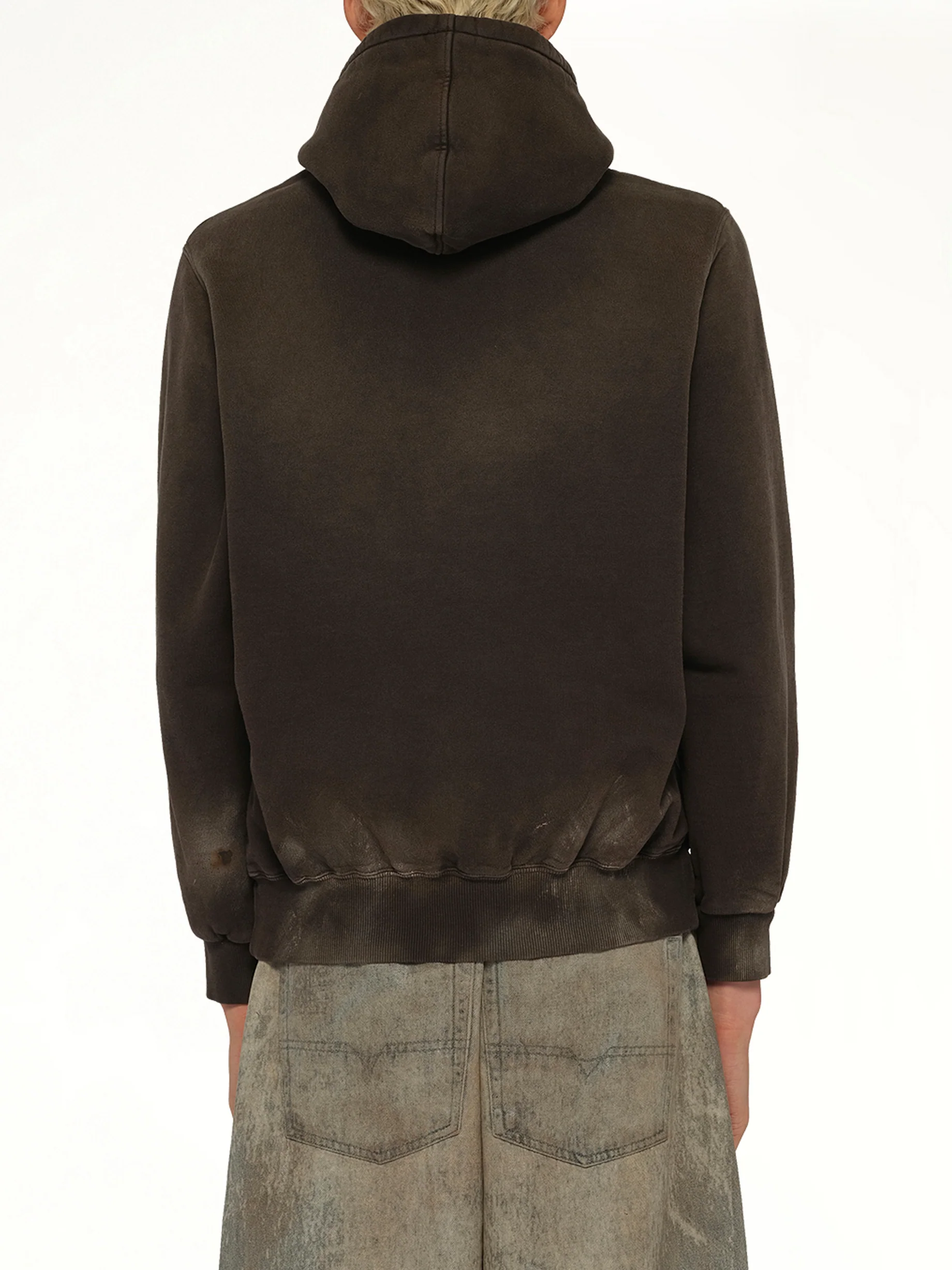 Luxuary Mud Paint Hoodie in Brown - Image 5