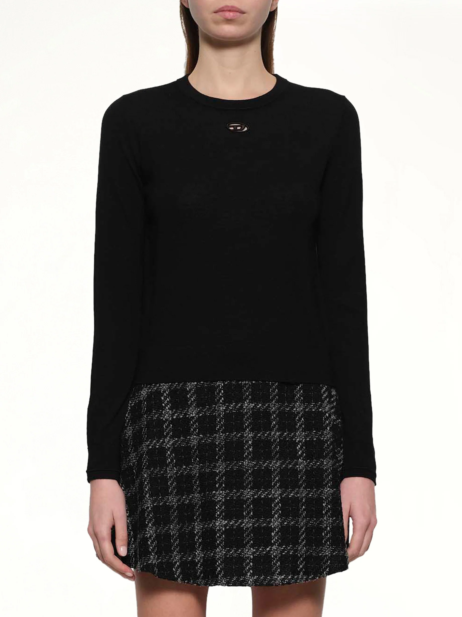 M-ALINESA Knit Sweater in Black