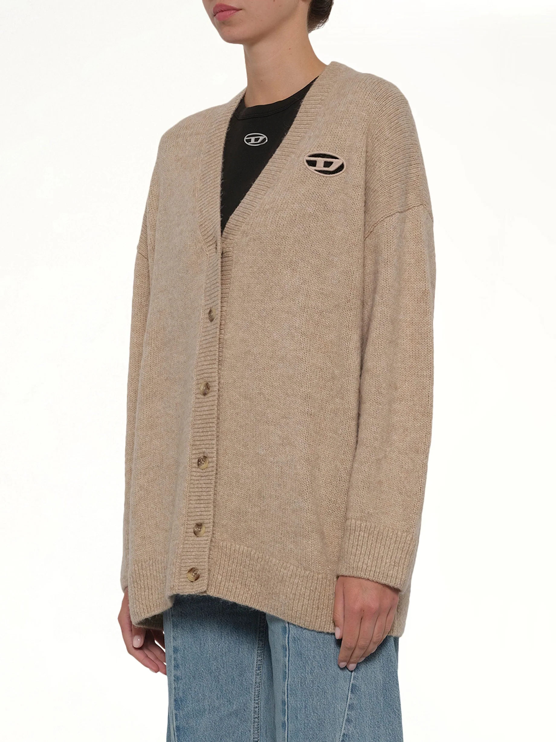 M-AREELA Cardigan in Brown - Image 3