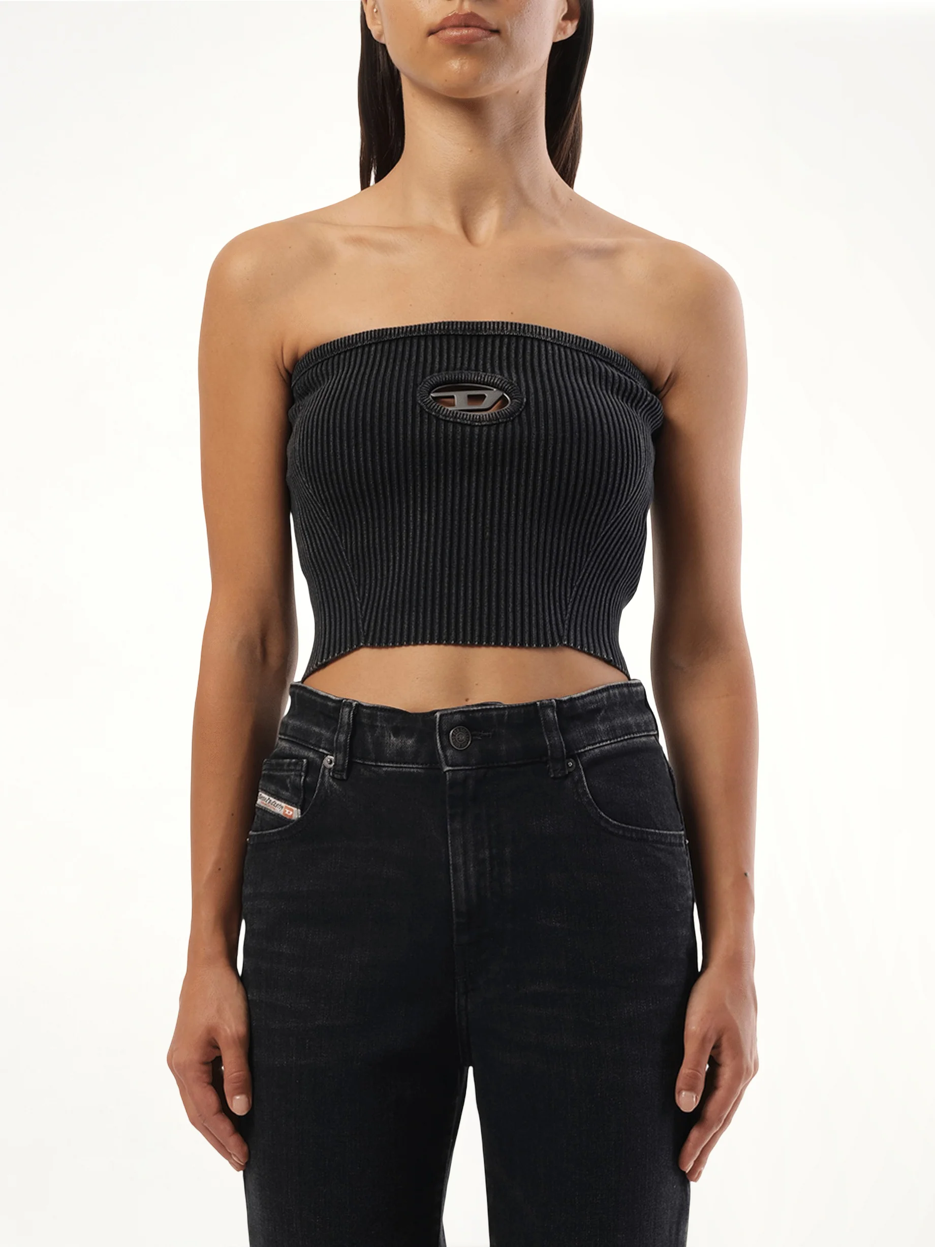 M-Clarksvillex Cropped Top in Black