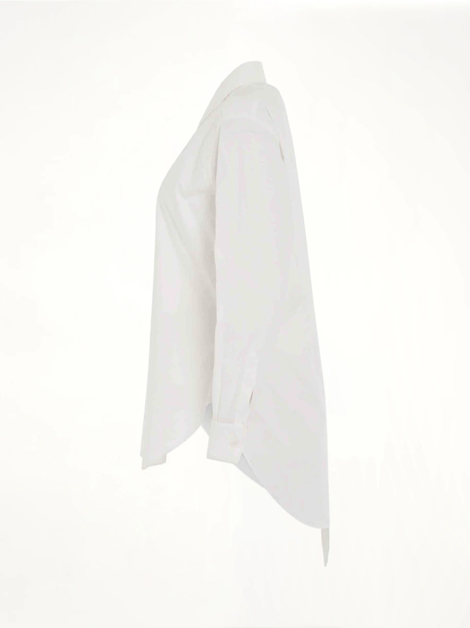 M Cotton Poplin Shirt in White - Image 3