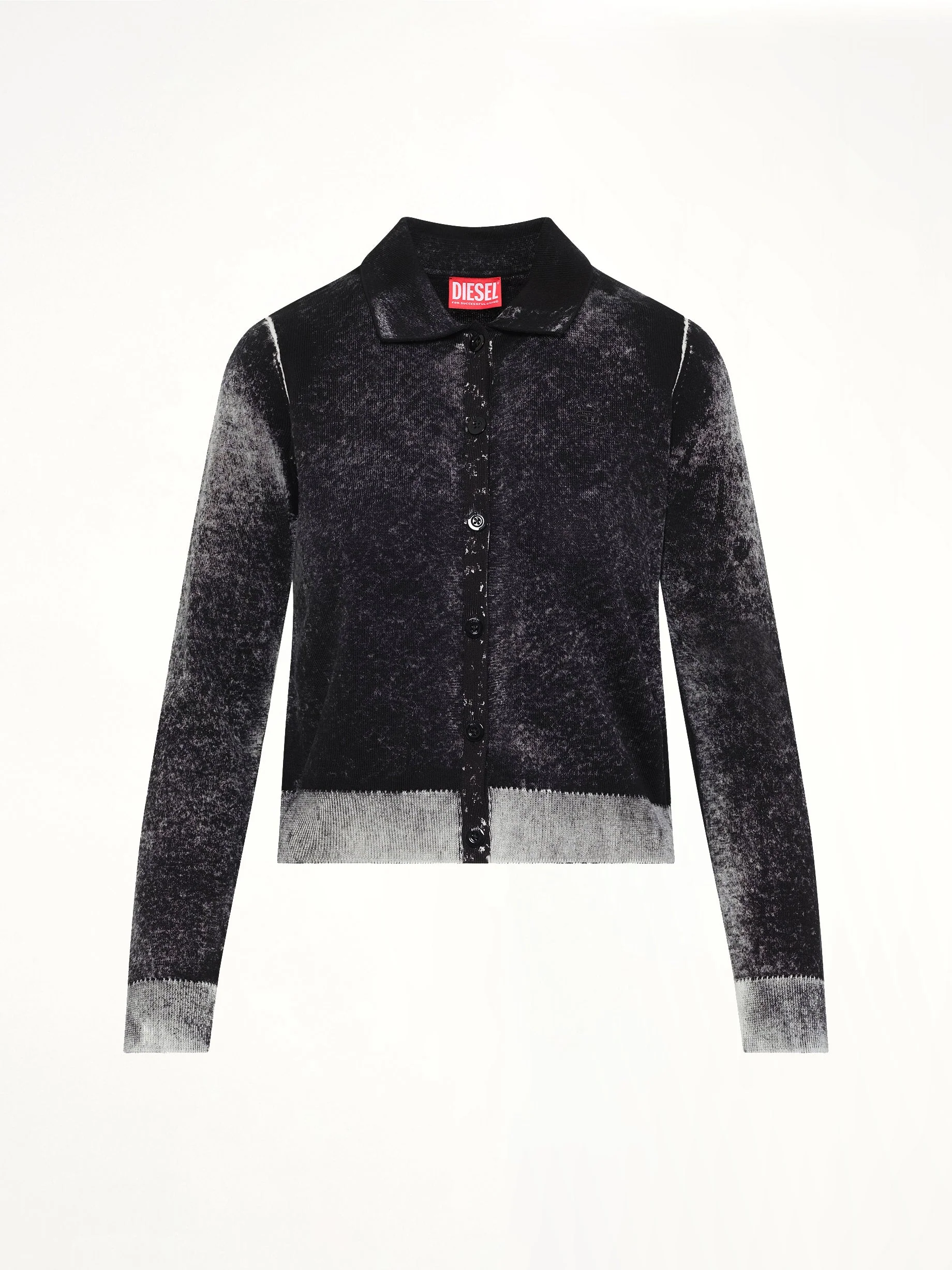 M-LOREN Knit Polo in Black - Image 2