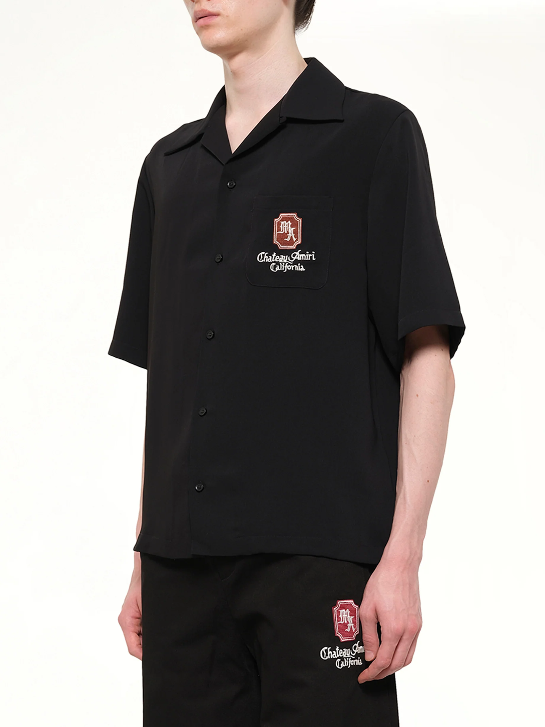 MA Chateau Camp Shirt in Black - Image 3