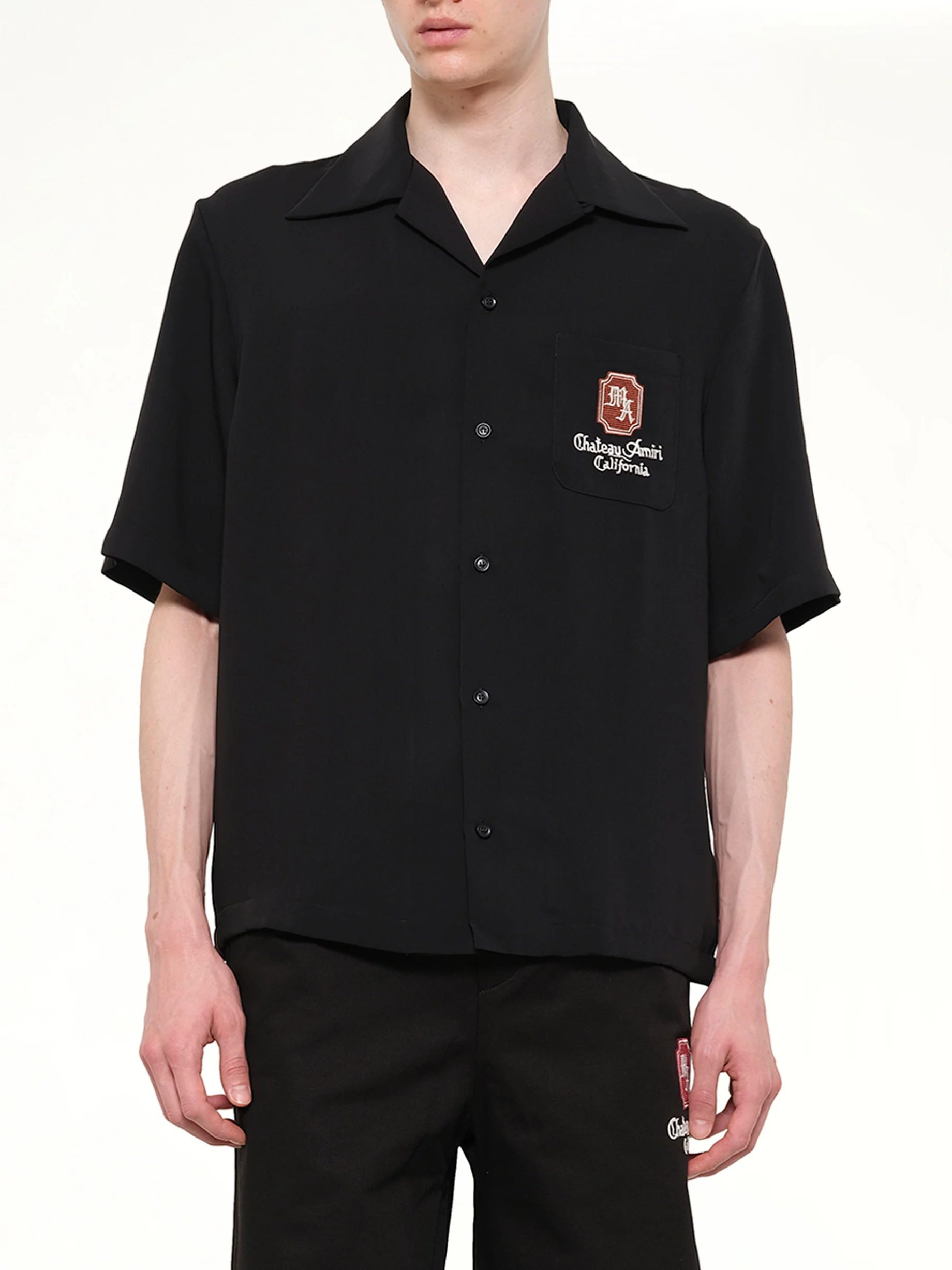 MA Chateau Camp Shirt in Black - Image 6