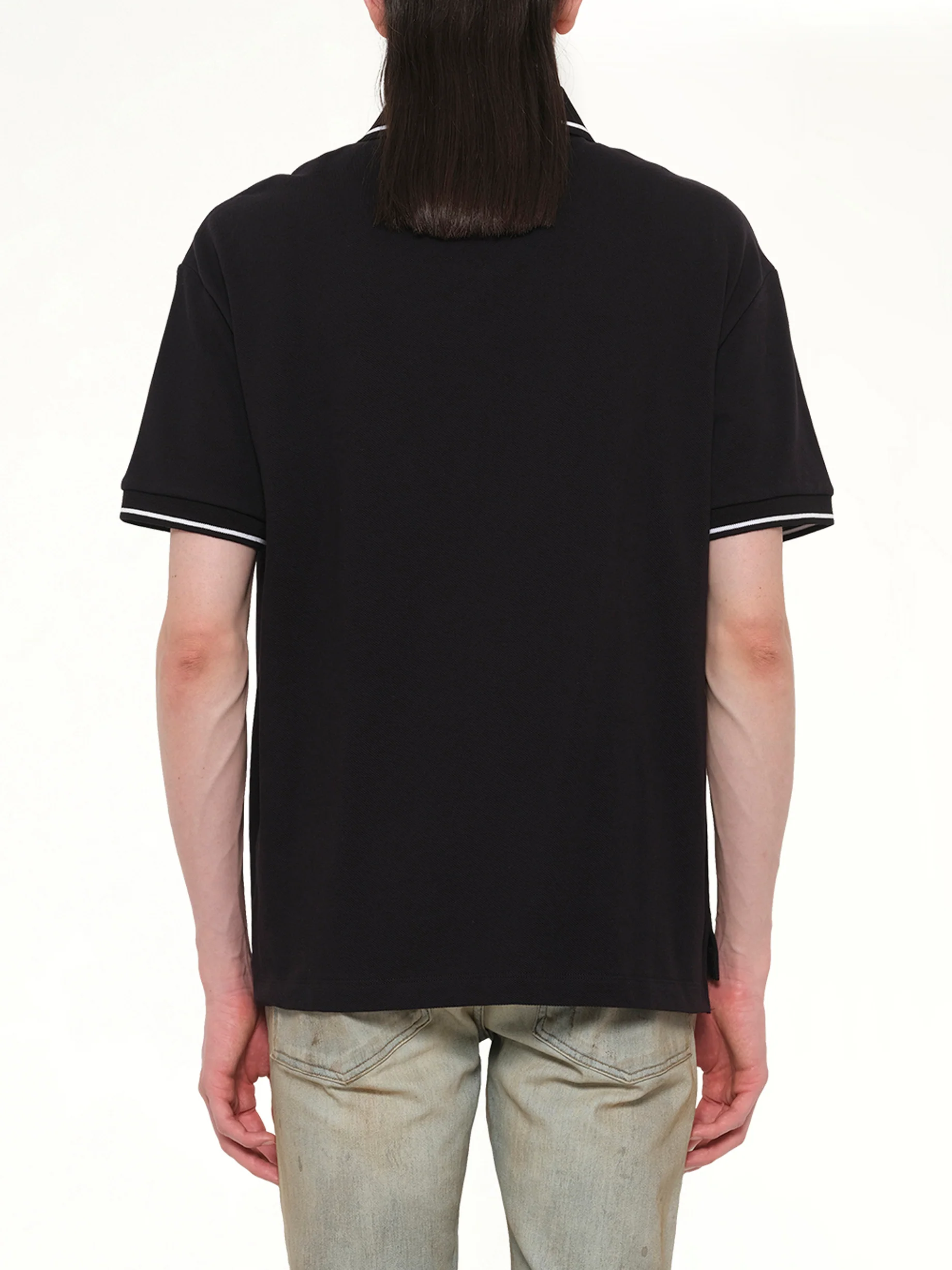 MA Core Logo Polo in Black - Image 5