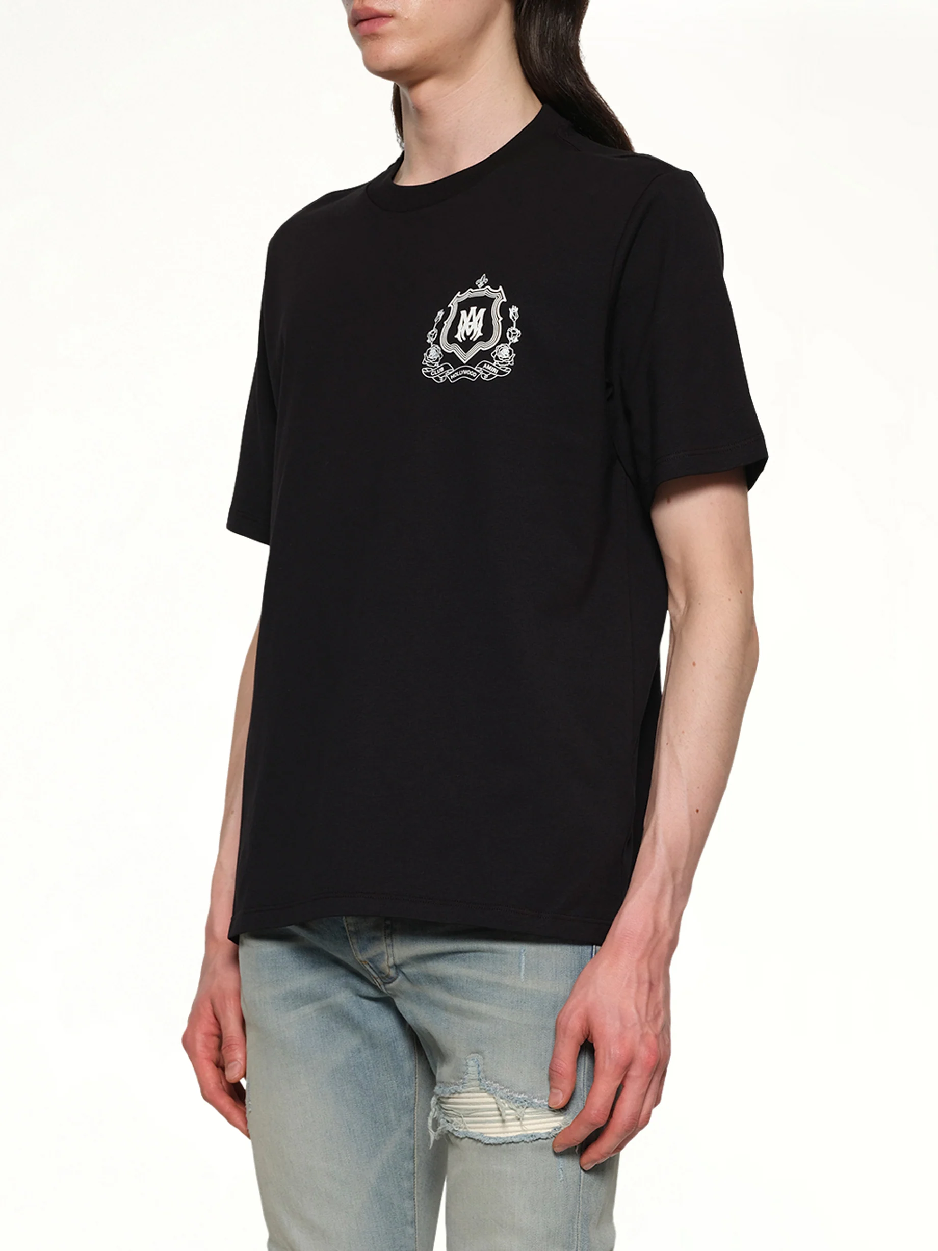 MA Crest Tee in Black - Image 3