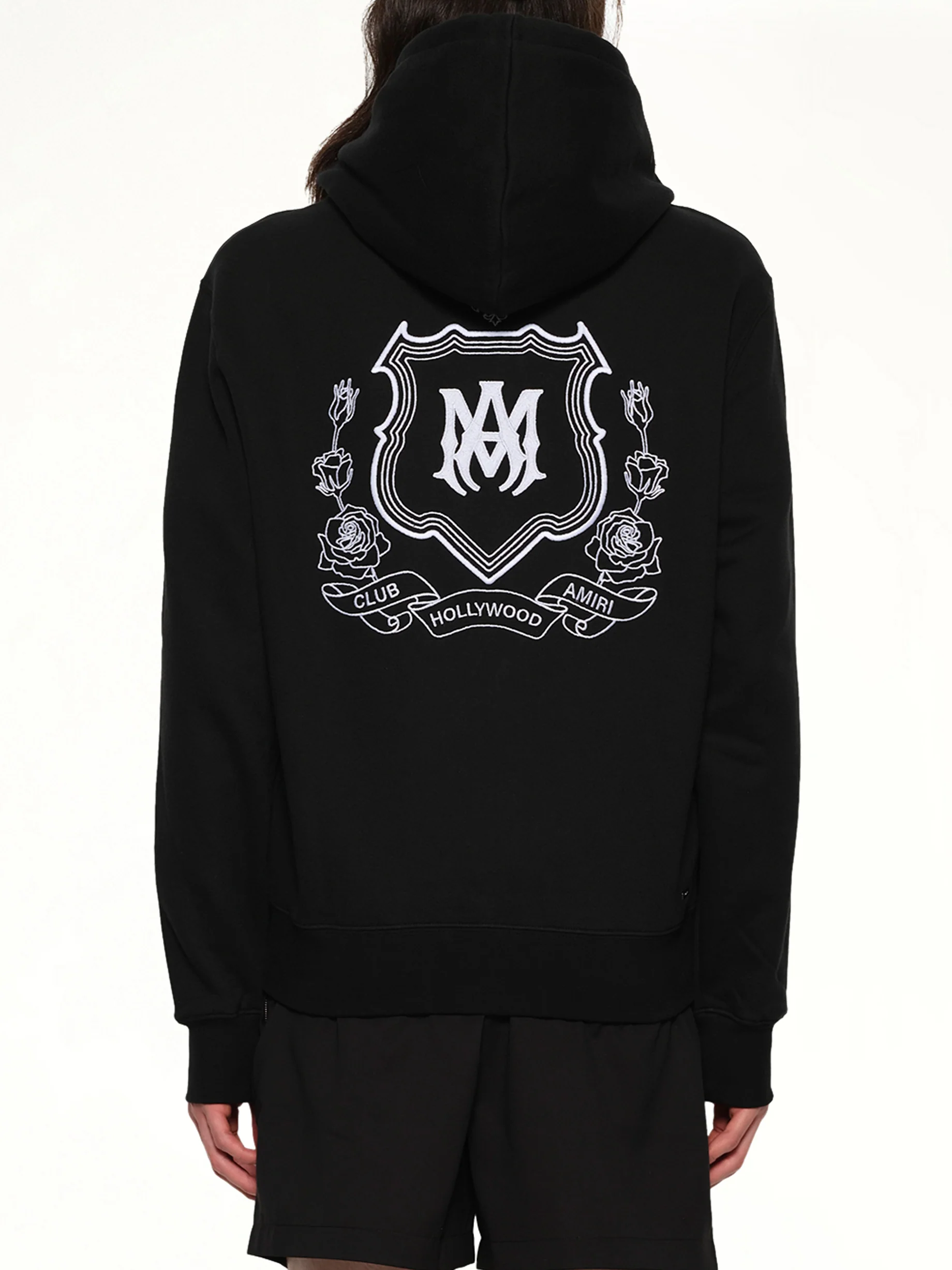MA Crest Zip Hoodie in Black - Image 5