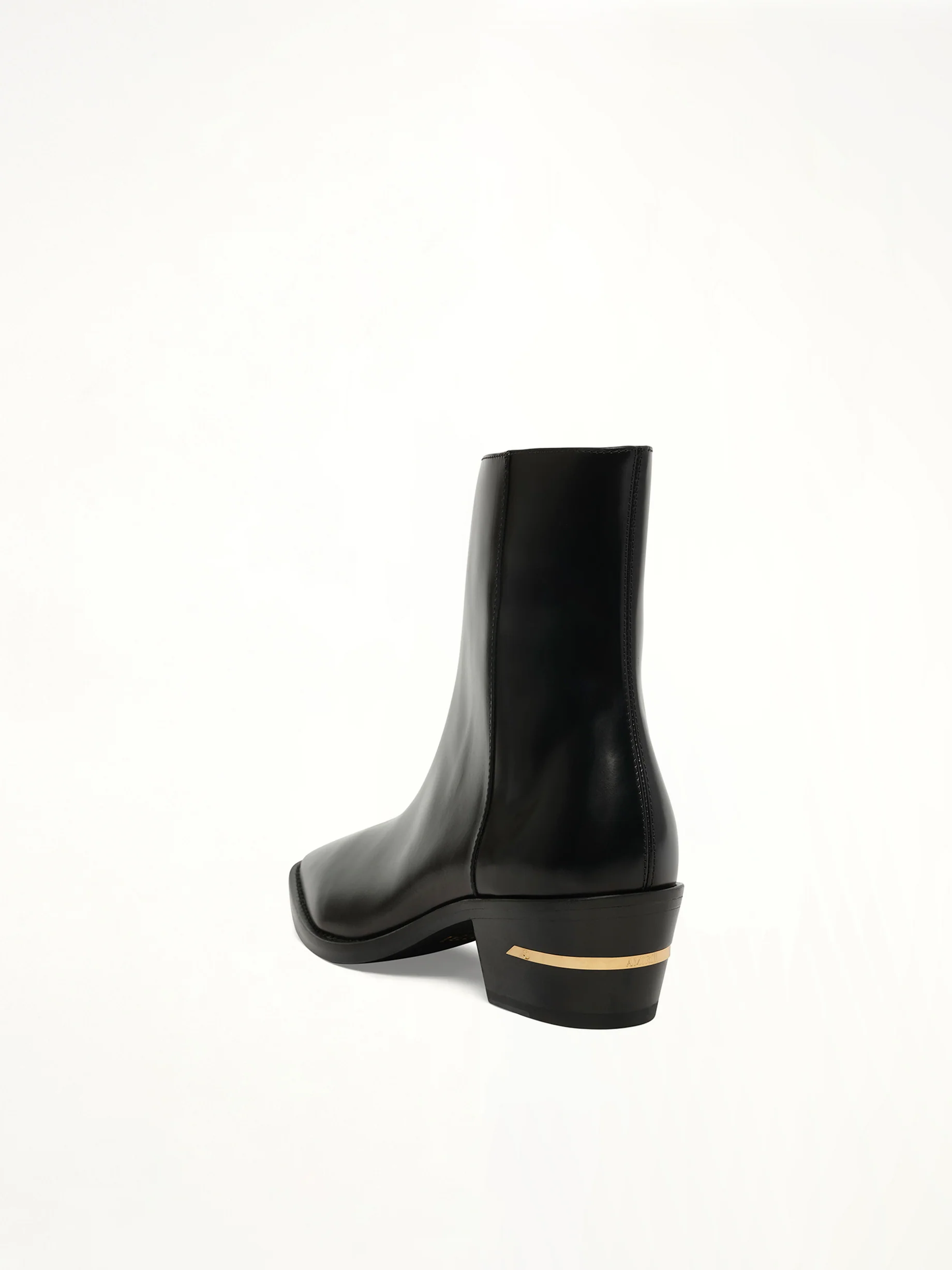 MA Metallic Heel Boot in Black - Image 3