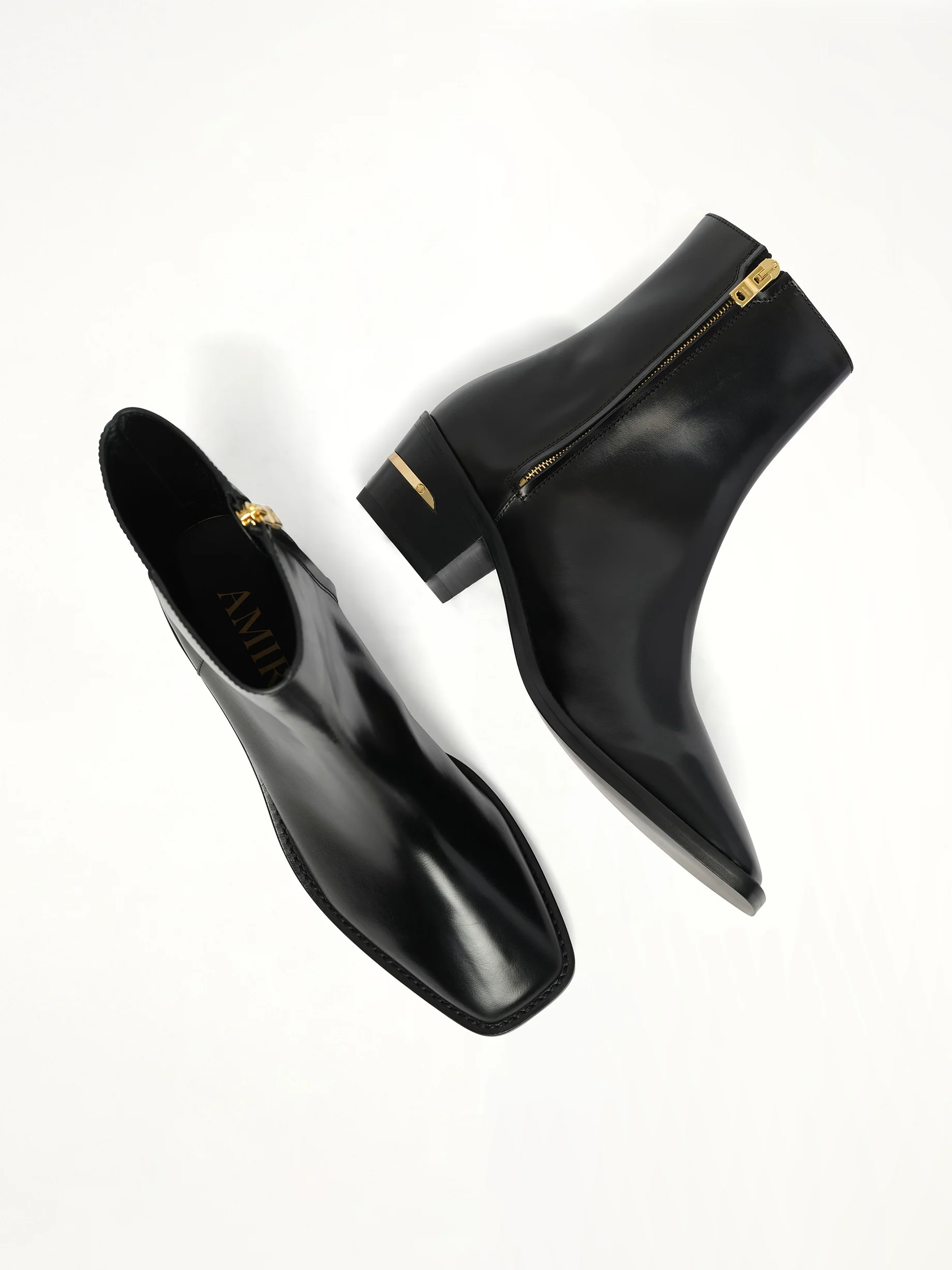MA Metallic Heel Boot in Black - Image 4