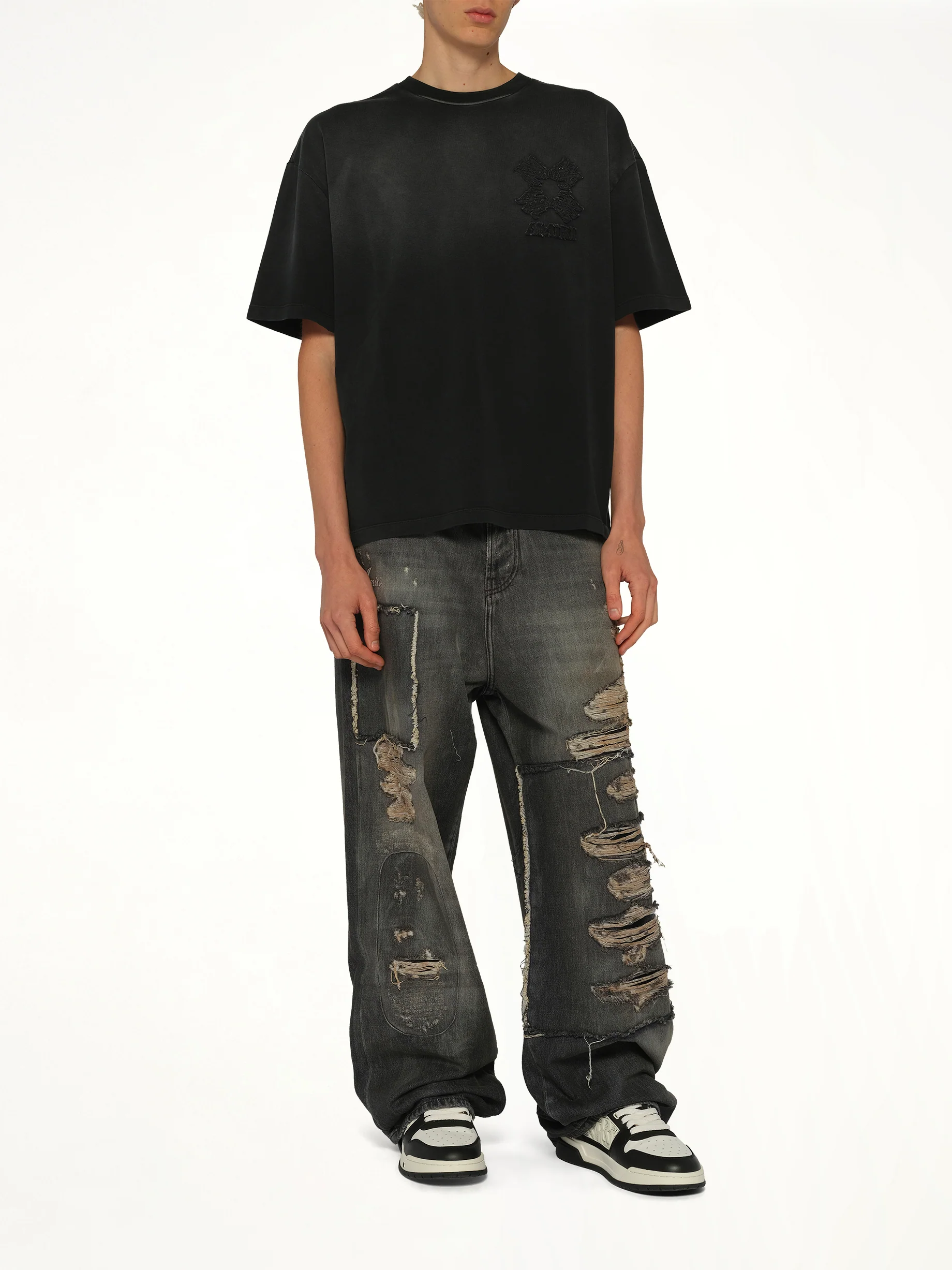 MA Quad Oversized T-Shirt in Black - Image 4