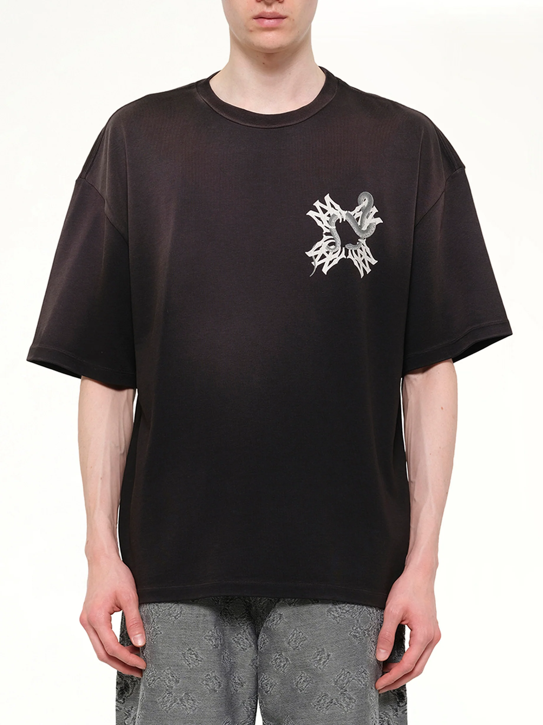MA Quad Snake Oversized T-Shirt in Black
