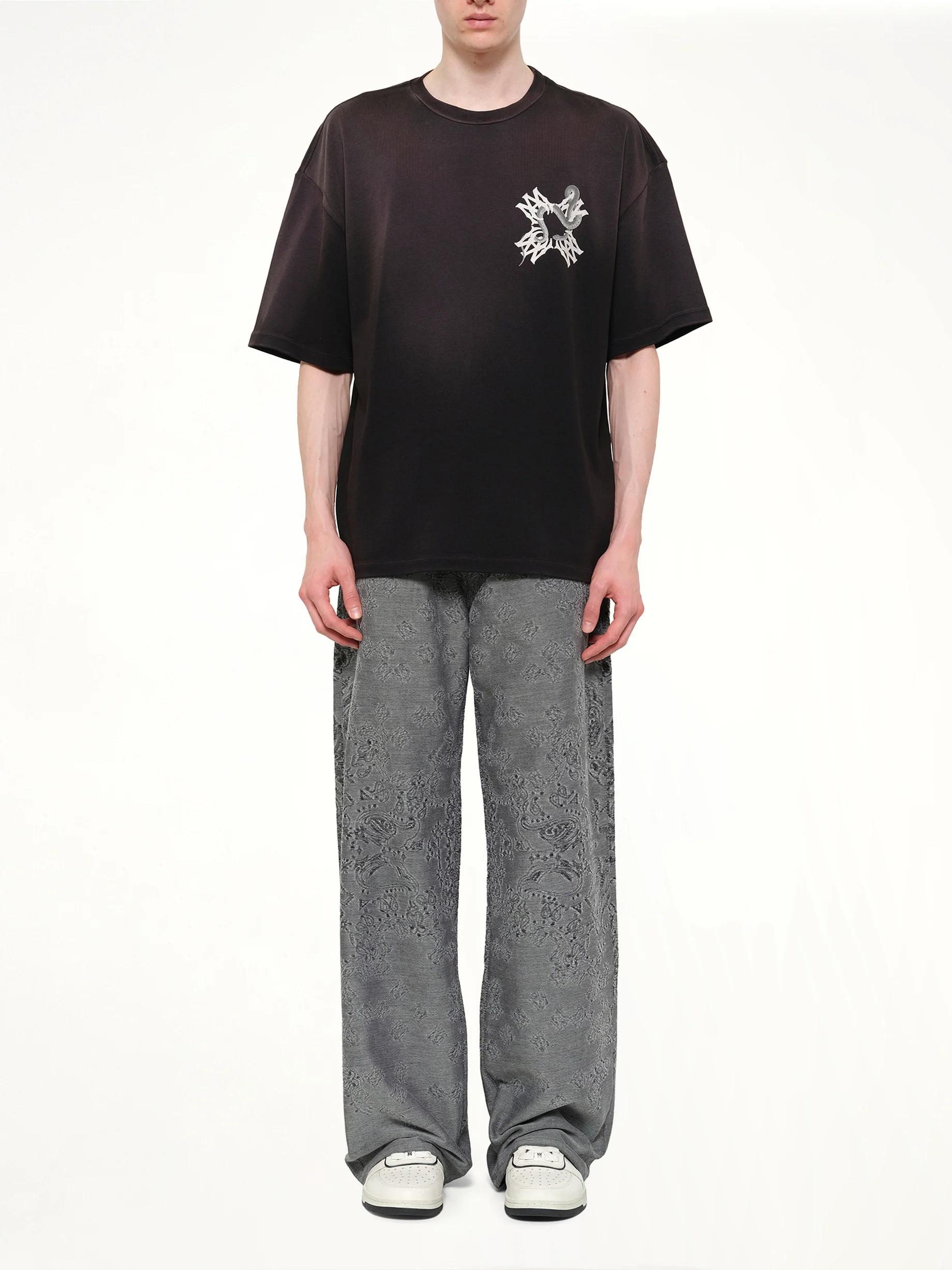 MA Quad Snake Oversized T-Shirt in Black - Image 7