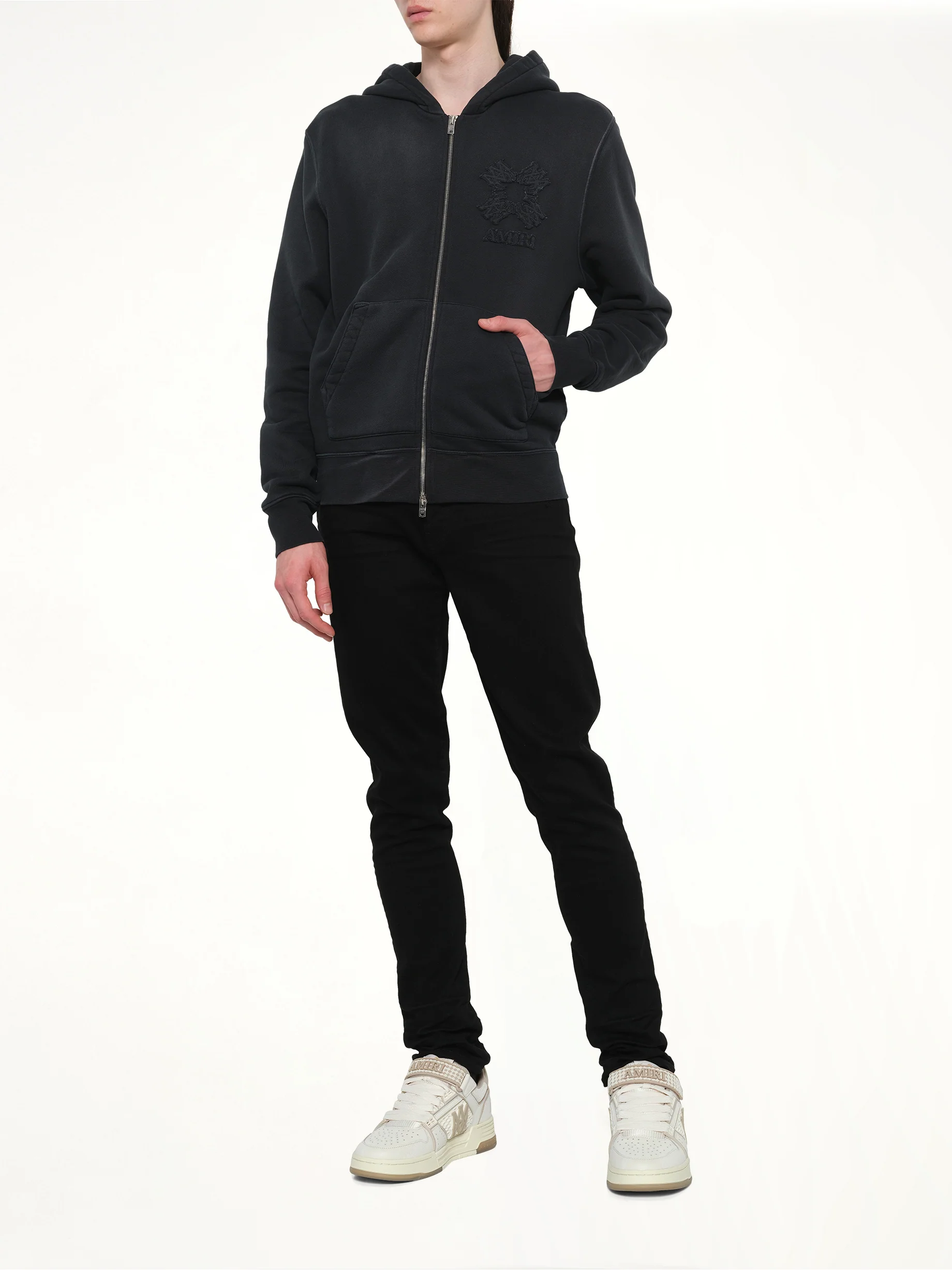MA Quad Zip Hoodie in Black - Image 4