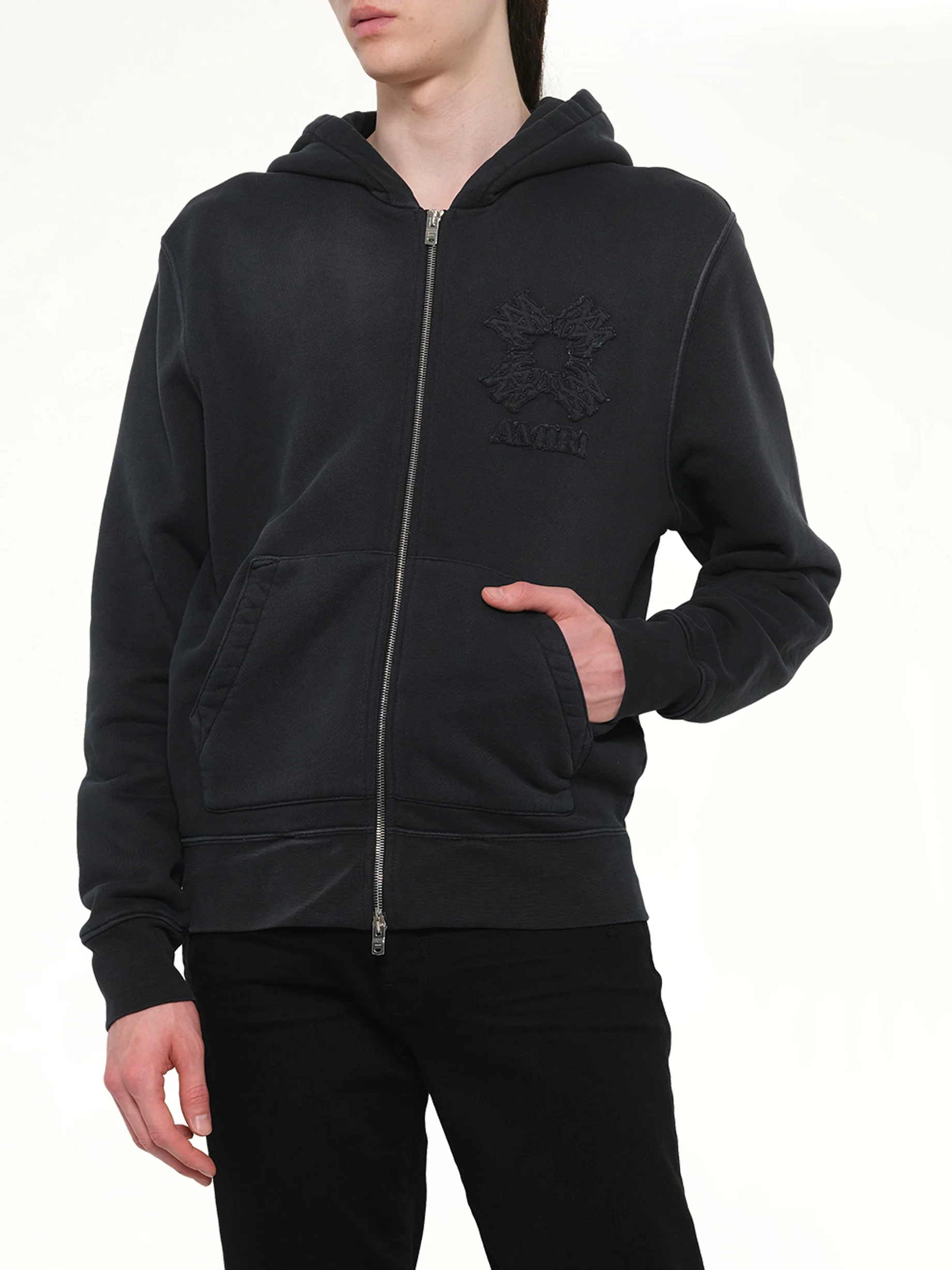 MA Quad Zip Hoodie in Black - Image 6