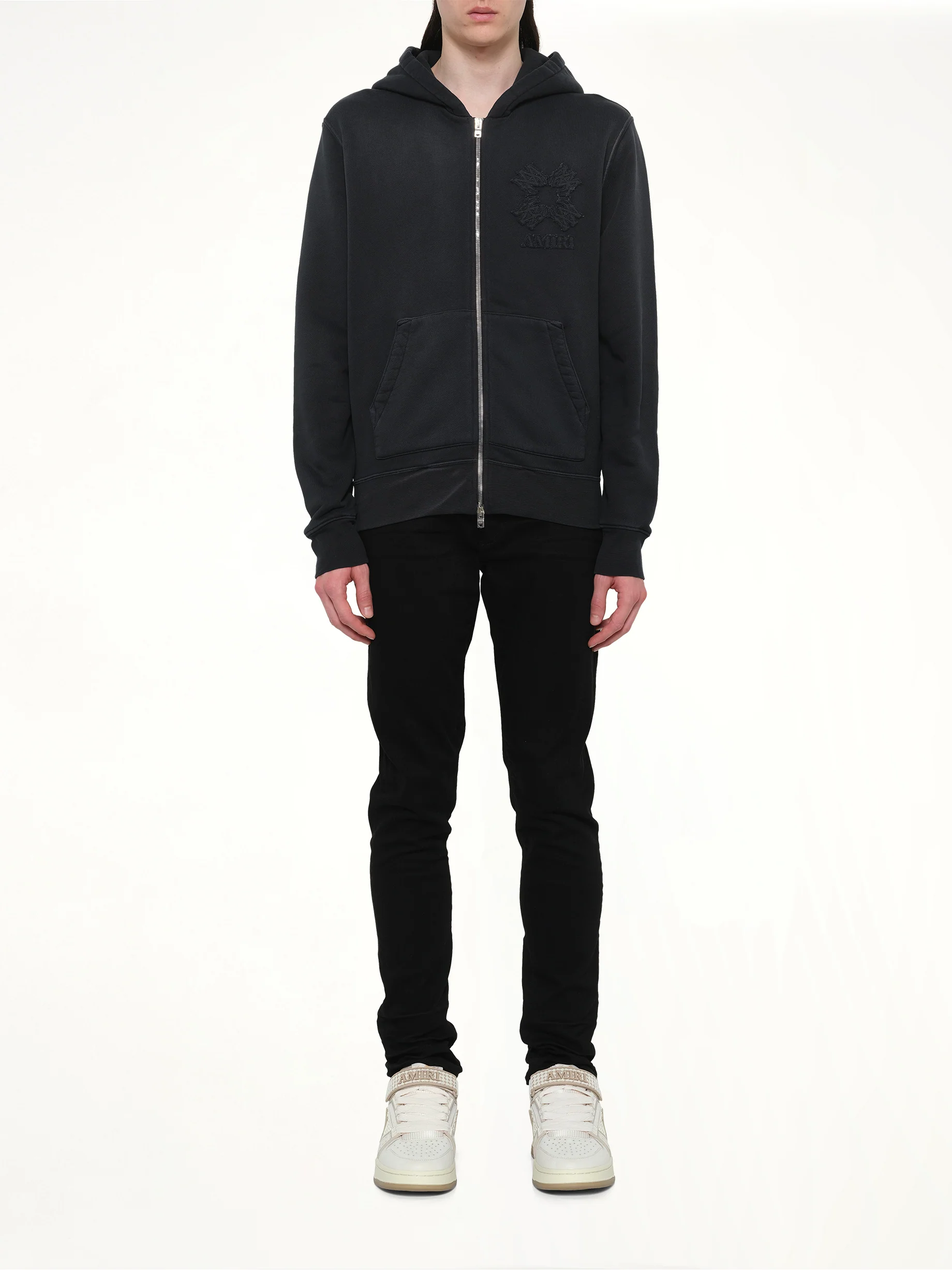 MA Quad Zip Hoodie in Black - Image 7