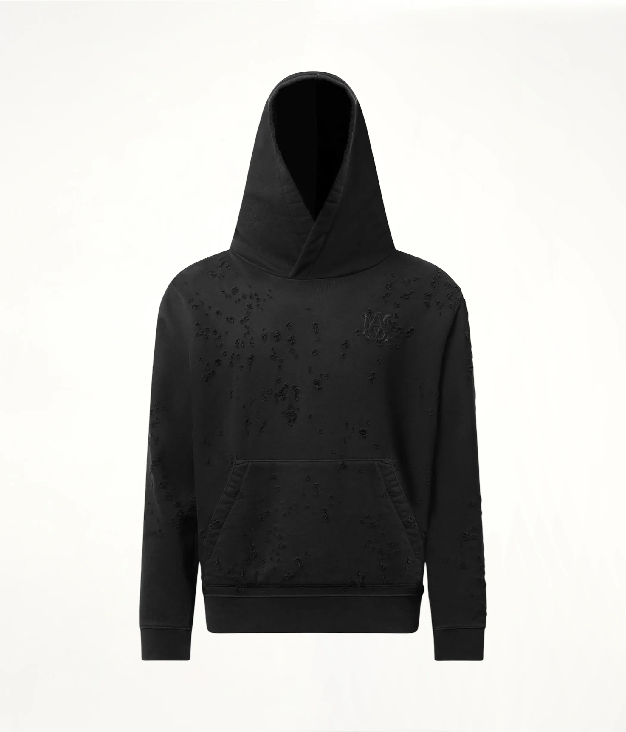 MA Shotgun Embroidered Hoodie in Black - Image 2
