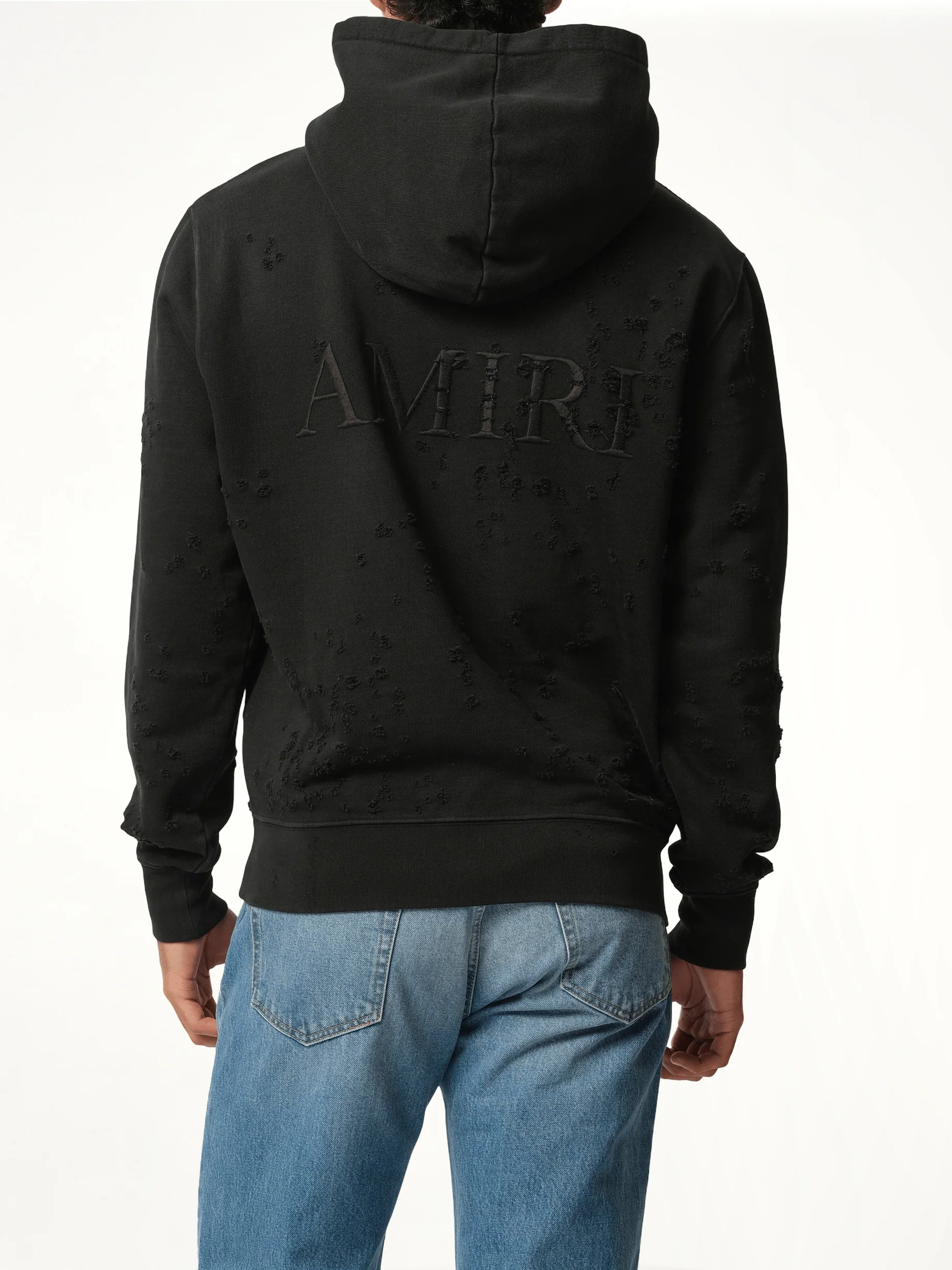 MA Shotgun Embroidered Hoodie in Black - Image 6