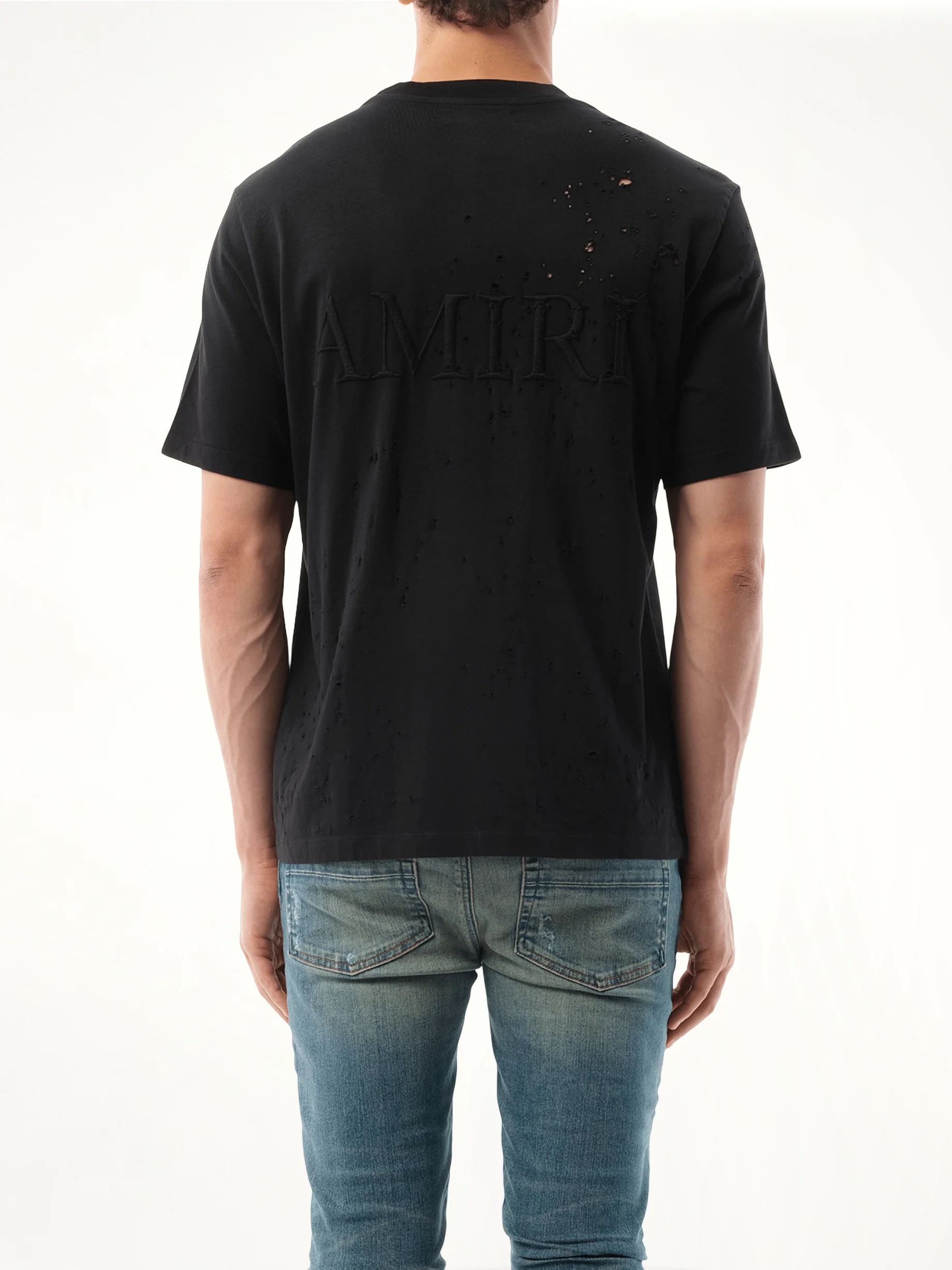 MA Shotgun Embroidered T-Shirt in Black - Image 6