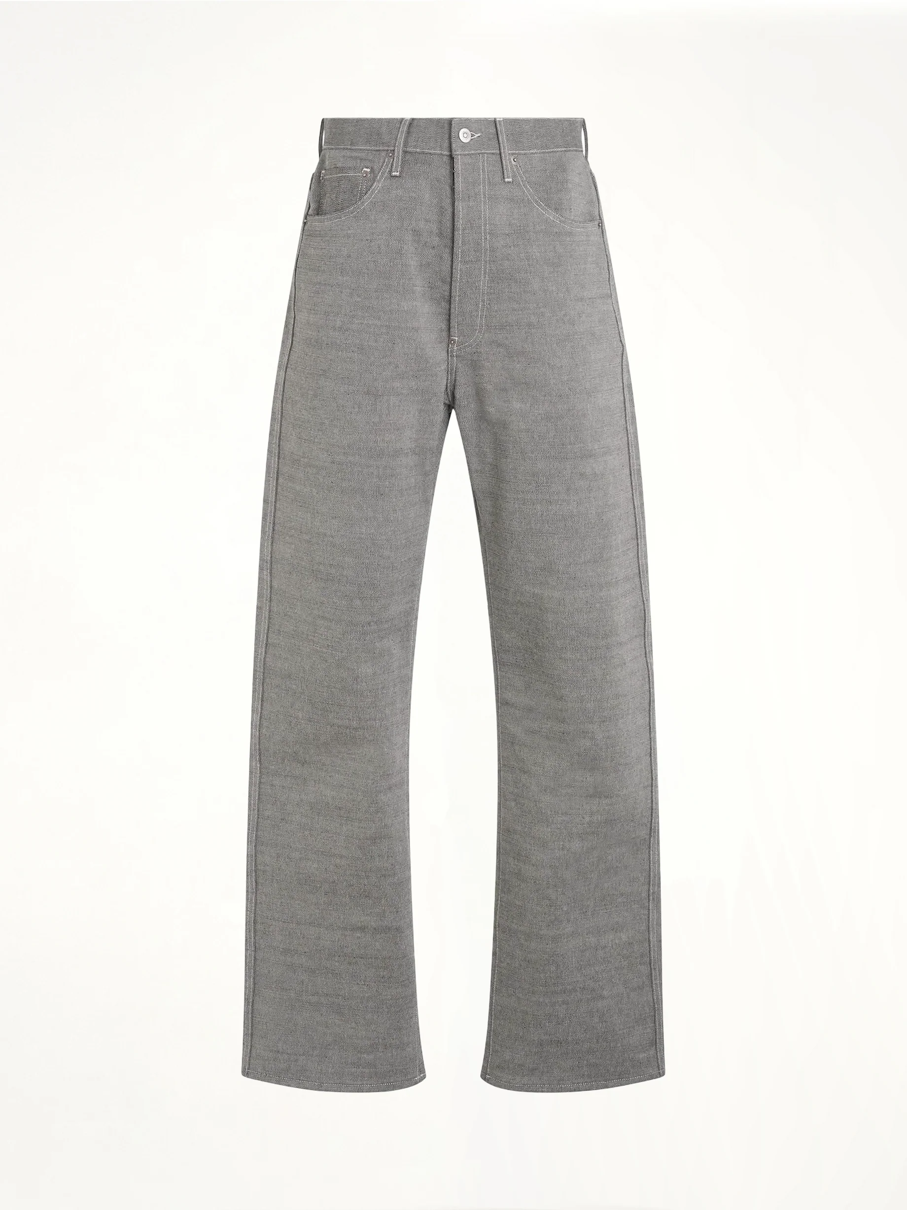 Broken Twill 5 Pocket Pants in Caviar