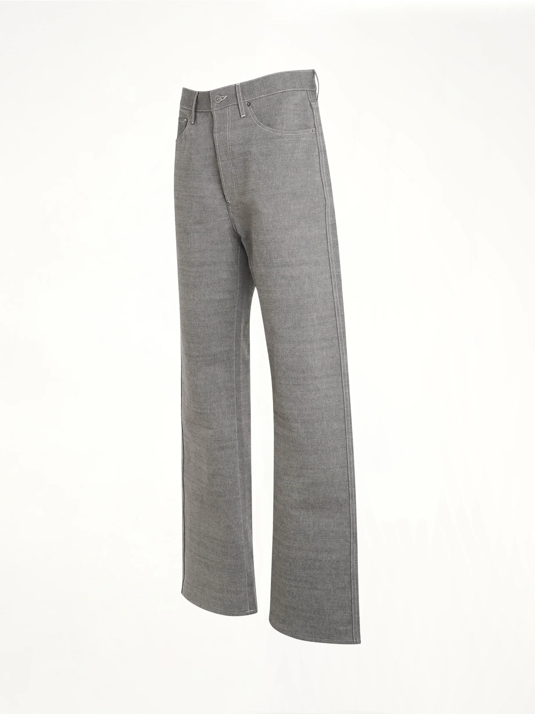 Broken Twill 5 Pocket Pants in Caviar - Image 2
