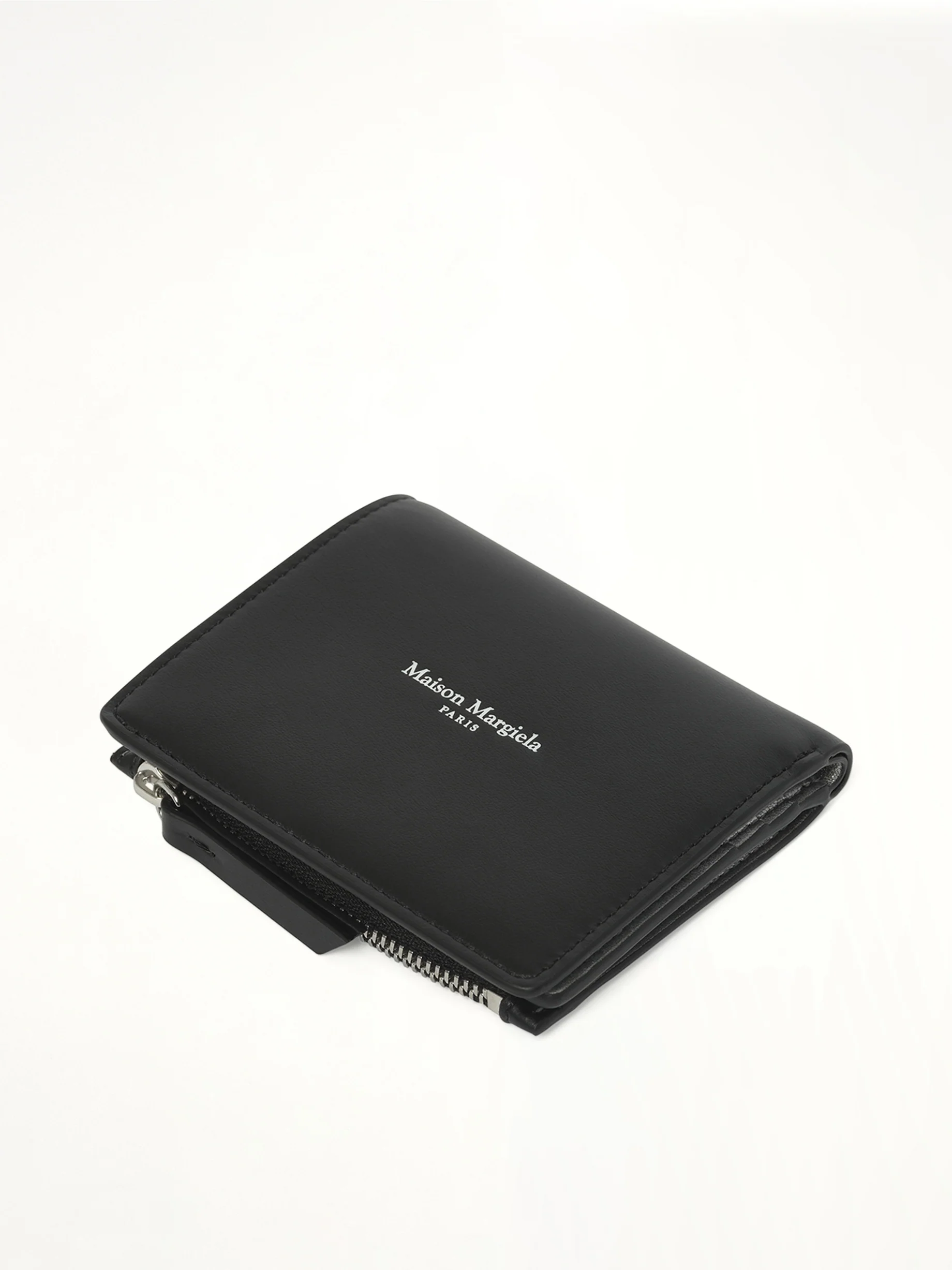 Maison Margiela Flip Wallet in Black/Silver - Image 4