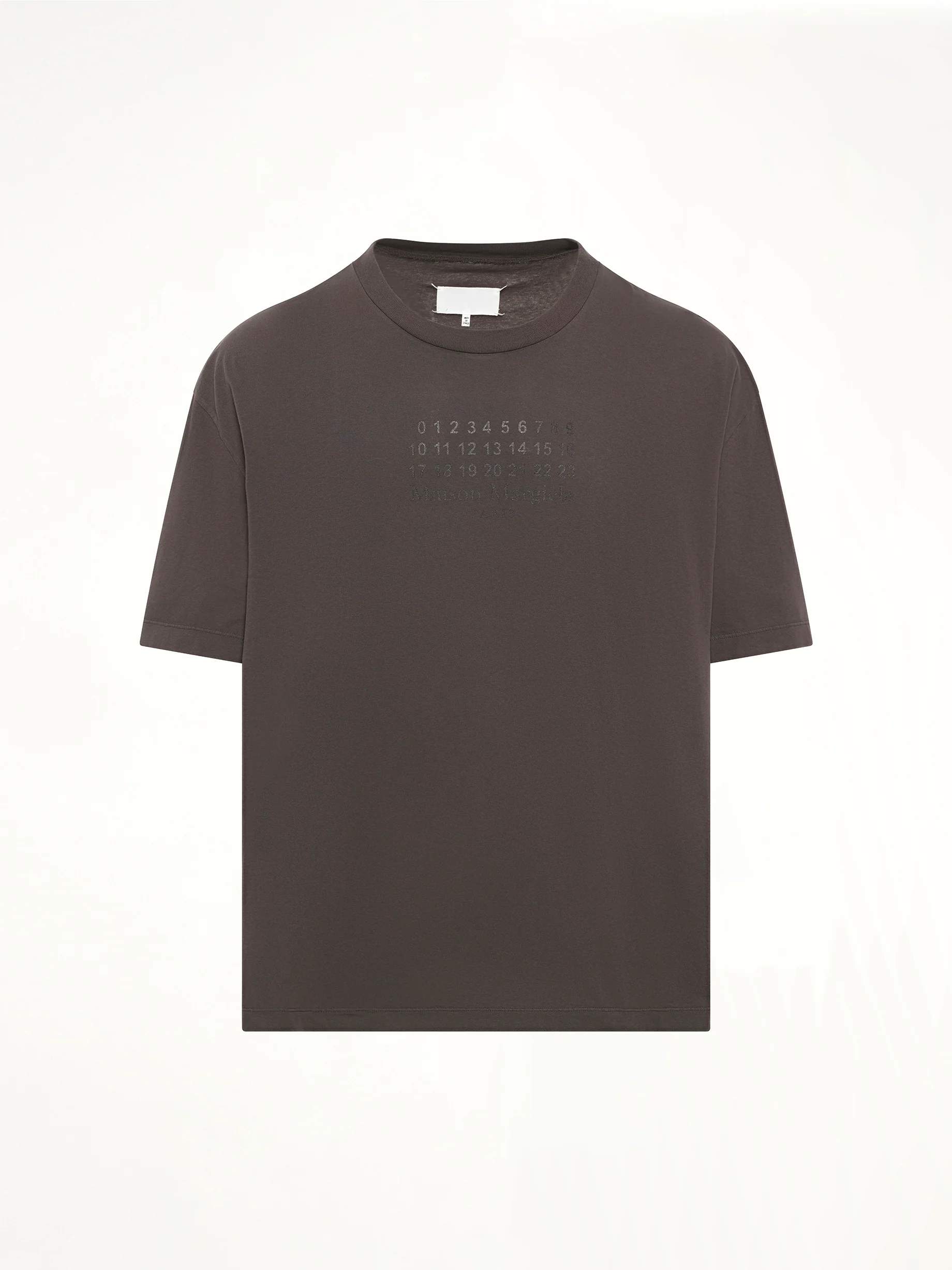 Maison Margiela Logo T-Shirt in Mink - Image 2