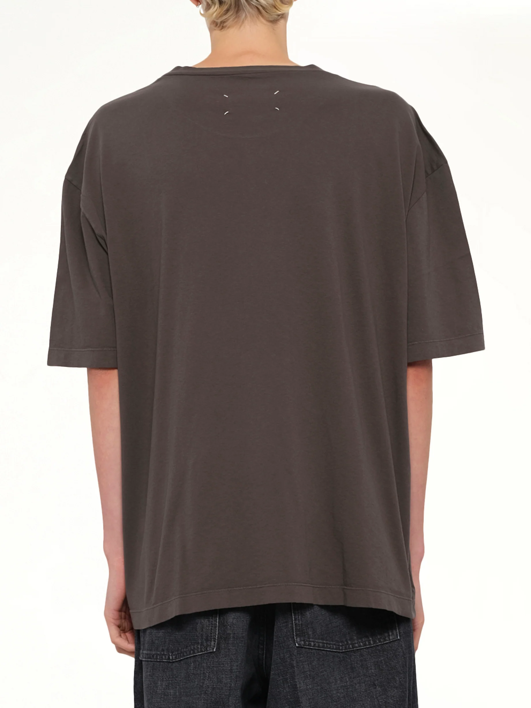 Maison Margiela Logo T-Shirt in Mink - Image 5