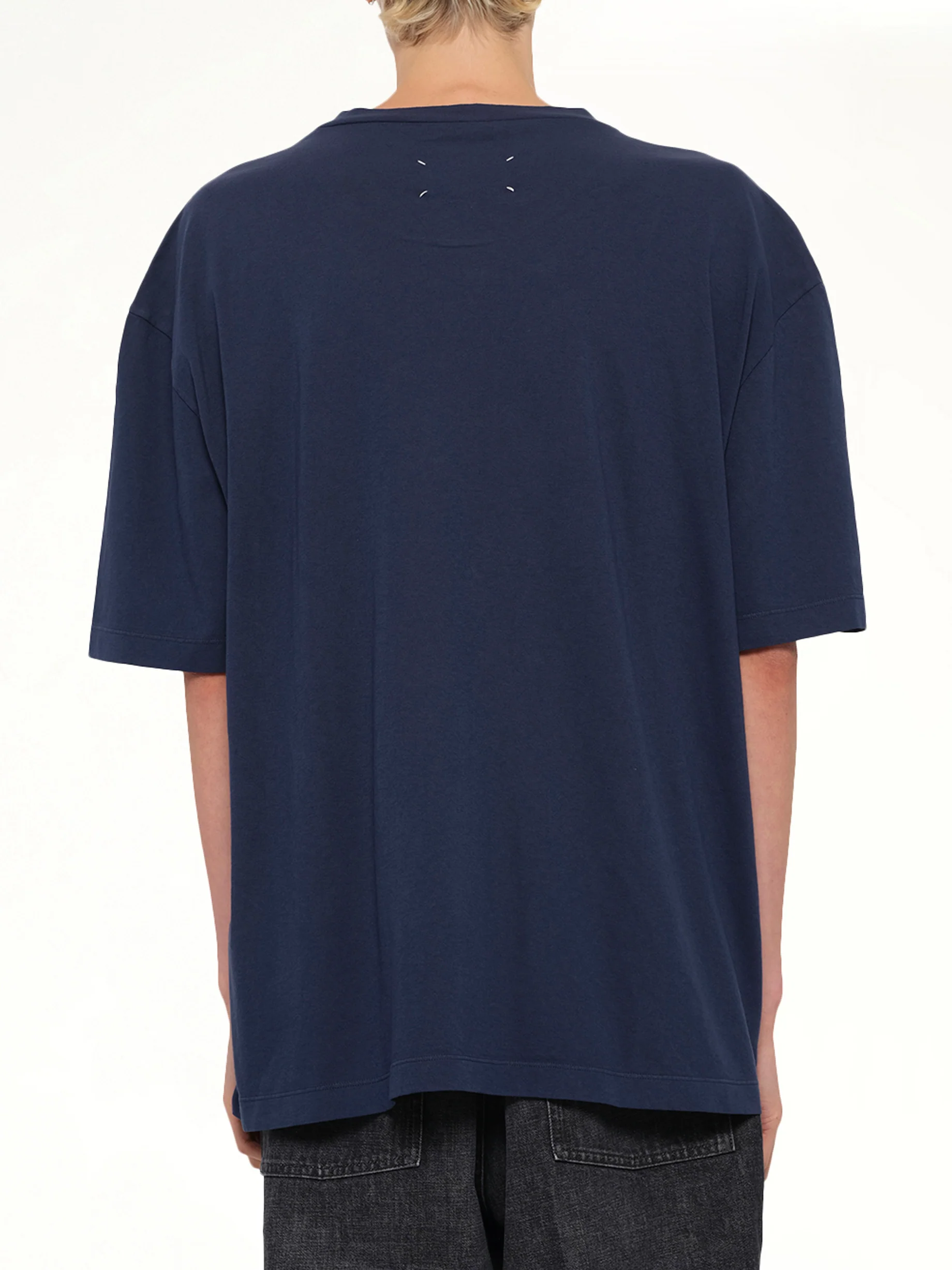 Maison Margiela Logo T-Shirt in Vintage Blue - Image 5