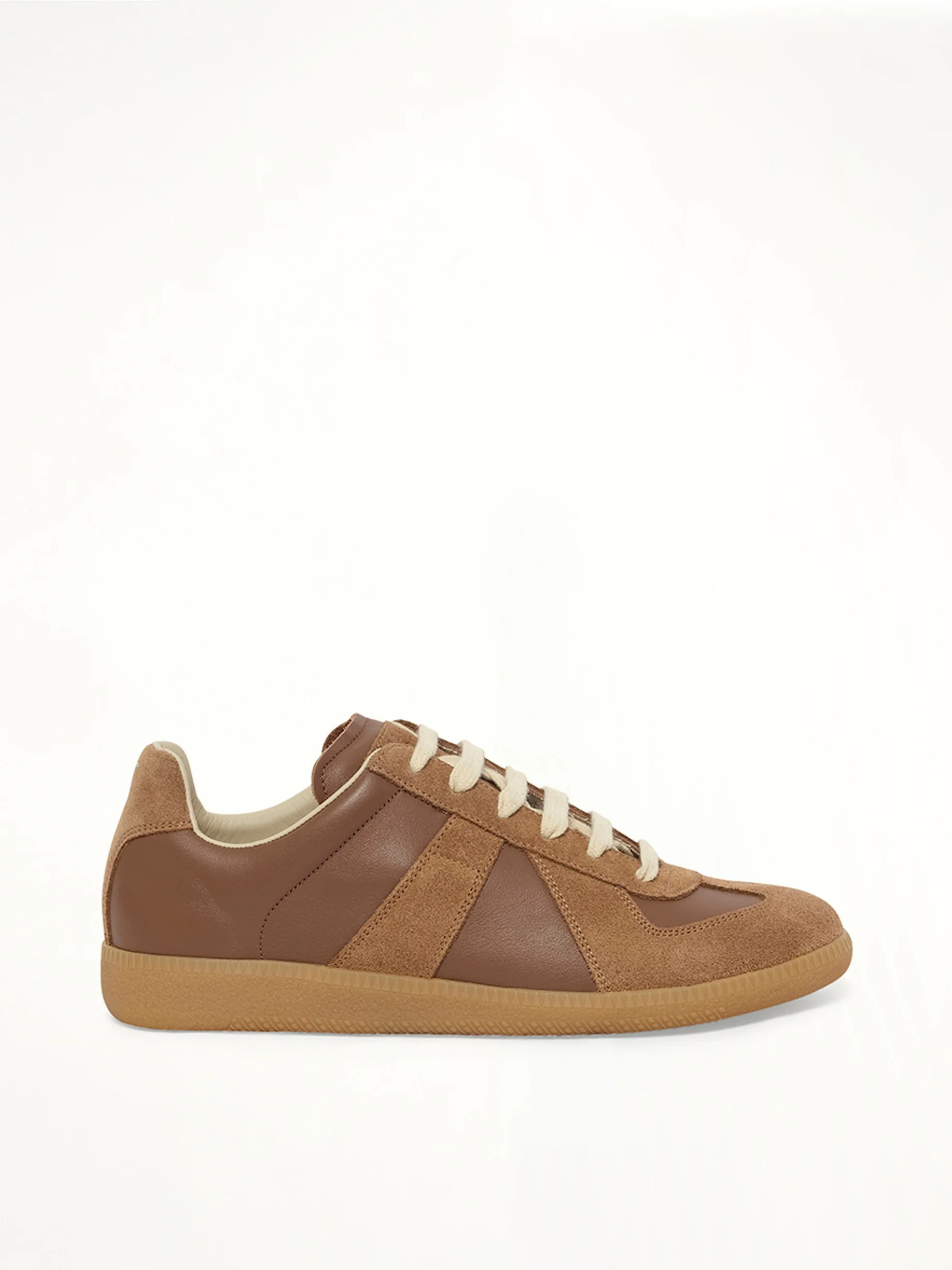 Replica Leather Sneaker in Emperador