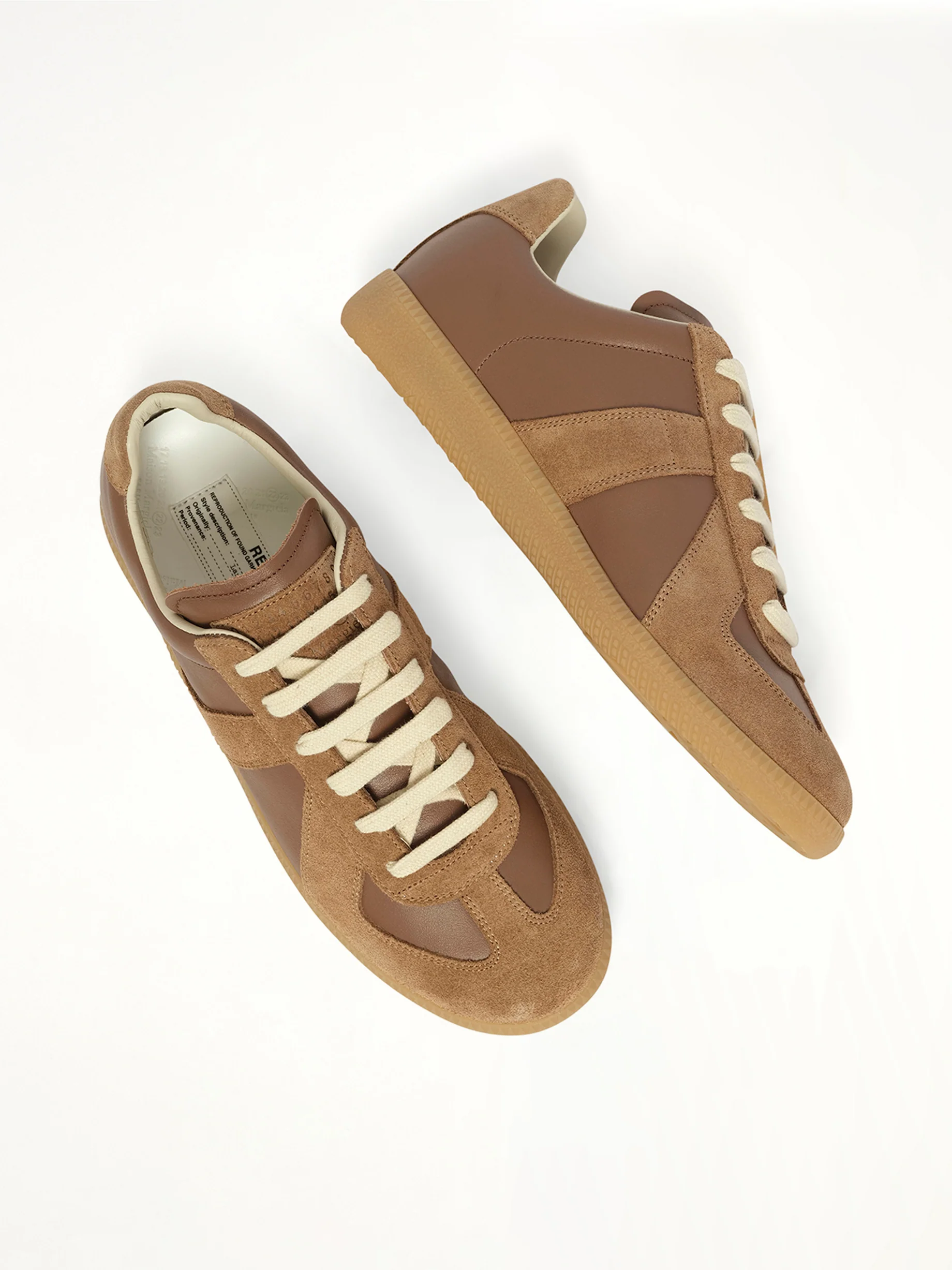 Replica Leather Sneaker in Emperador - Image 4