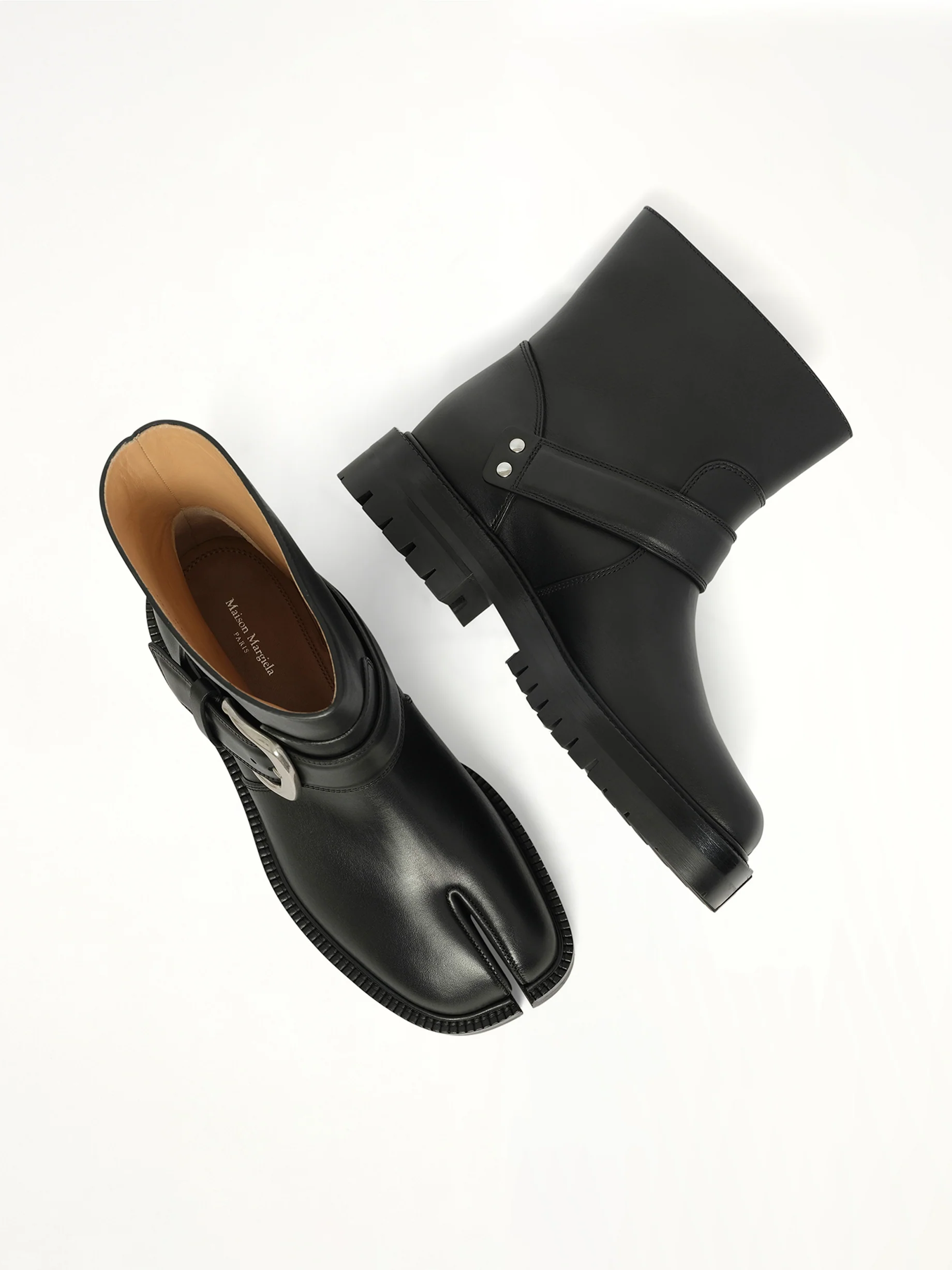 Tabi County Buckle Ankle Boots in Black - Image 4