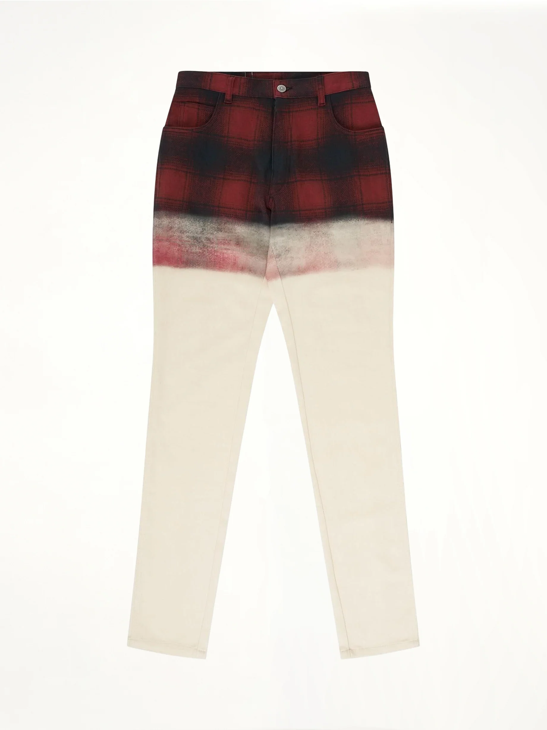 Maison Margiela x Pendleton Checked Pants in Black/Red