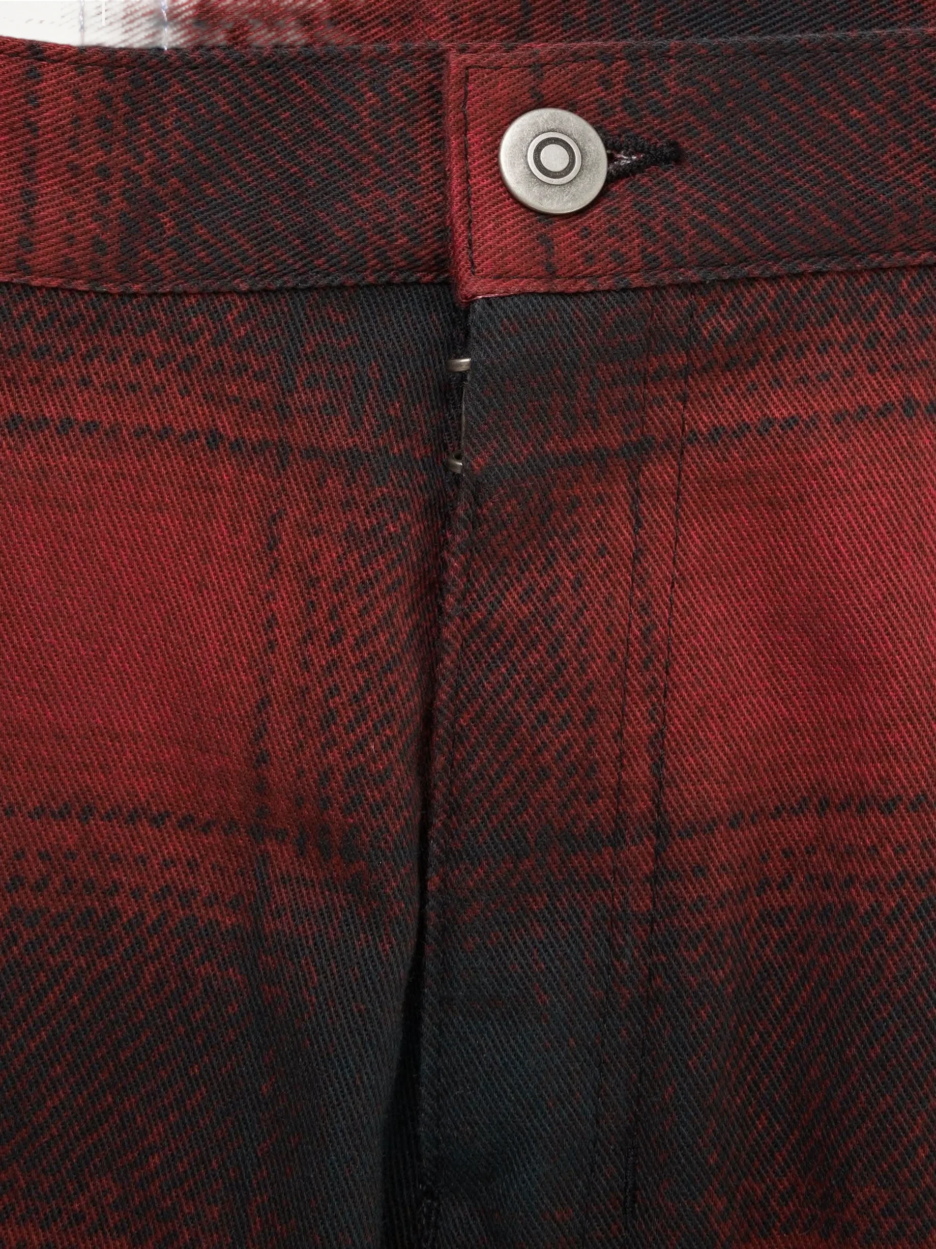 Maison Margiela x Pendleton Checked Pants in Black/Red - Image 3