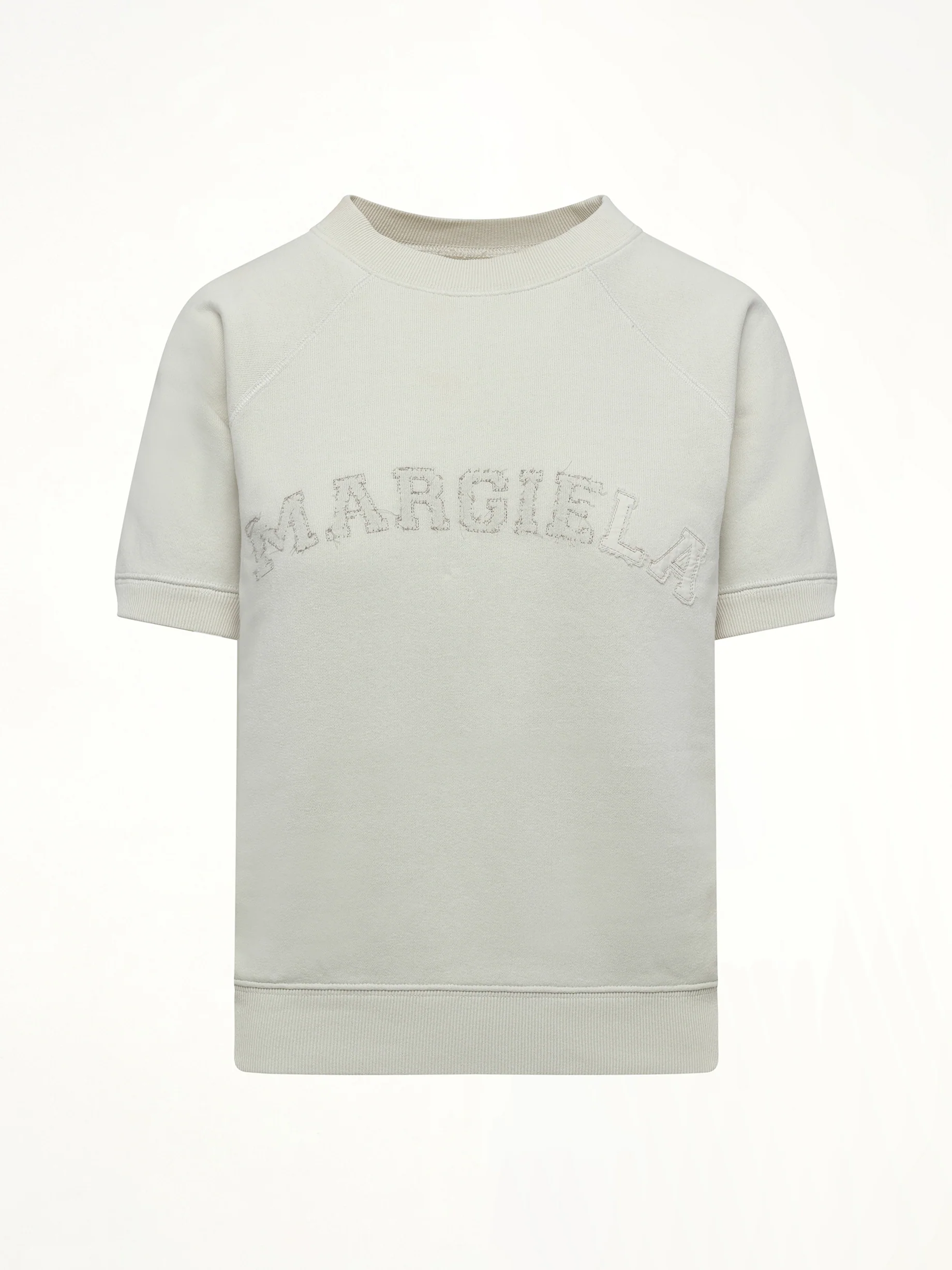 Margiela Short Sleeve Sweatshirt in Butter - Image 2