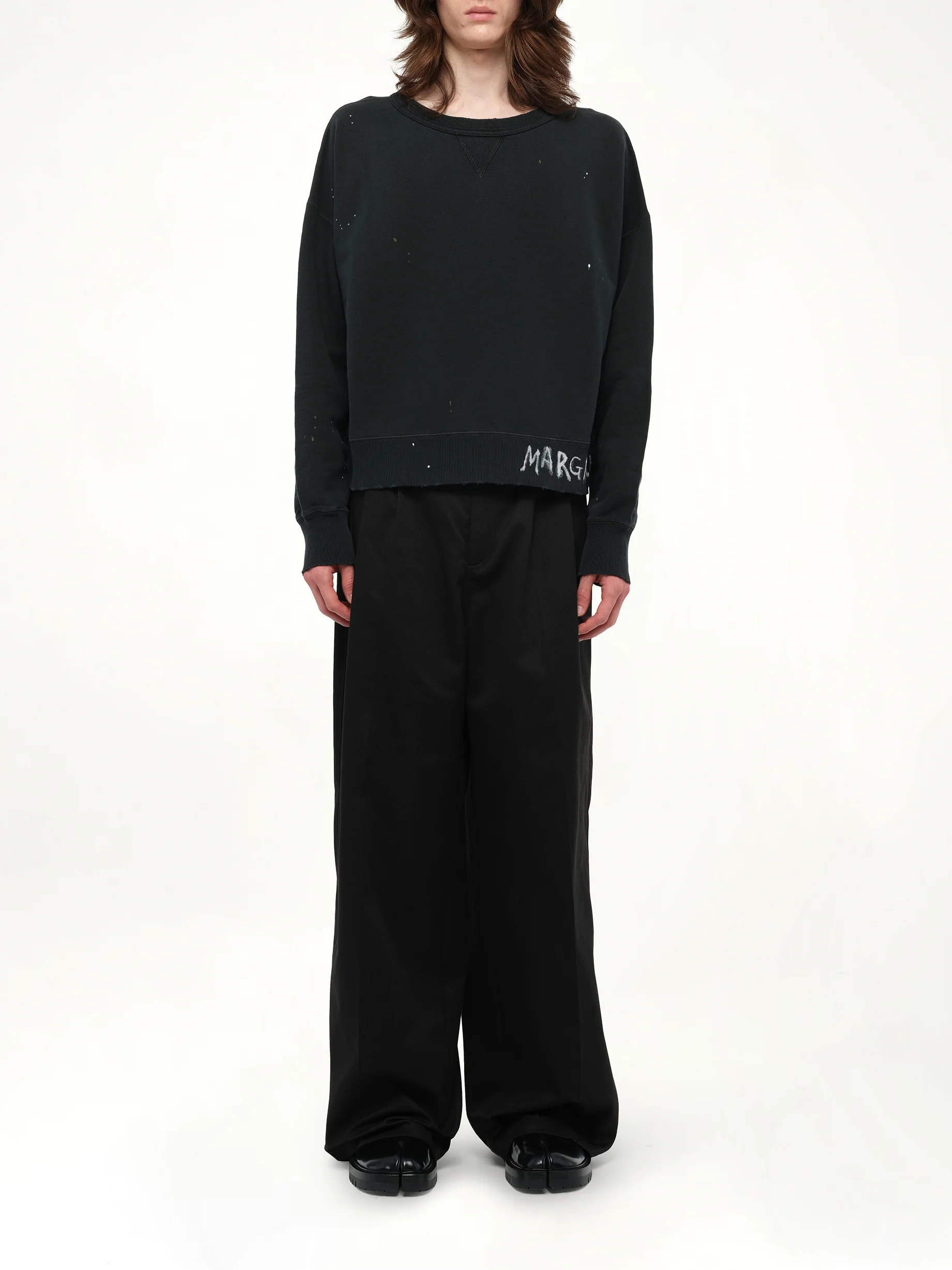 Margiela Sweatshirt in Washed Black - Image 7