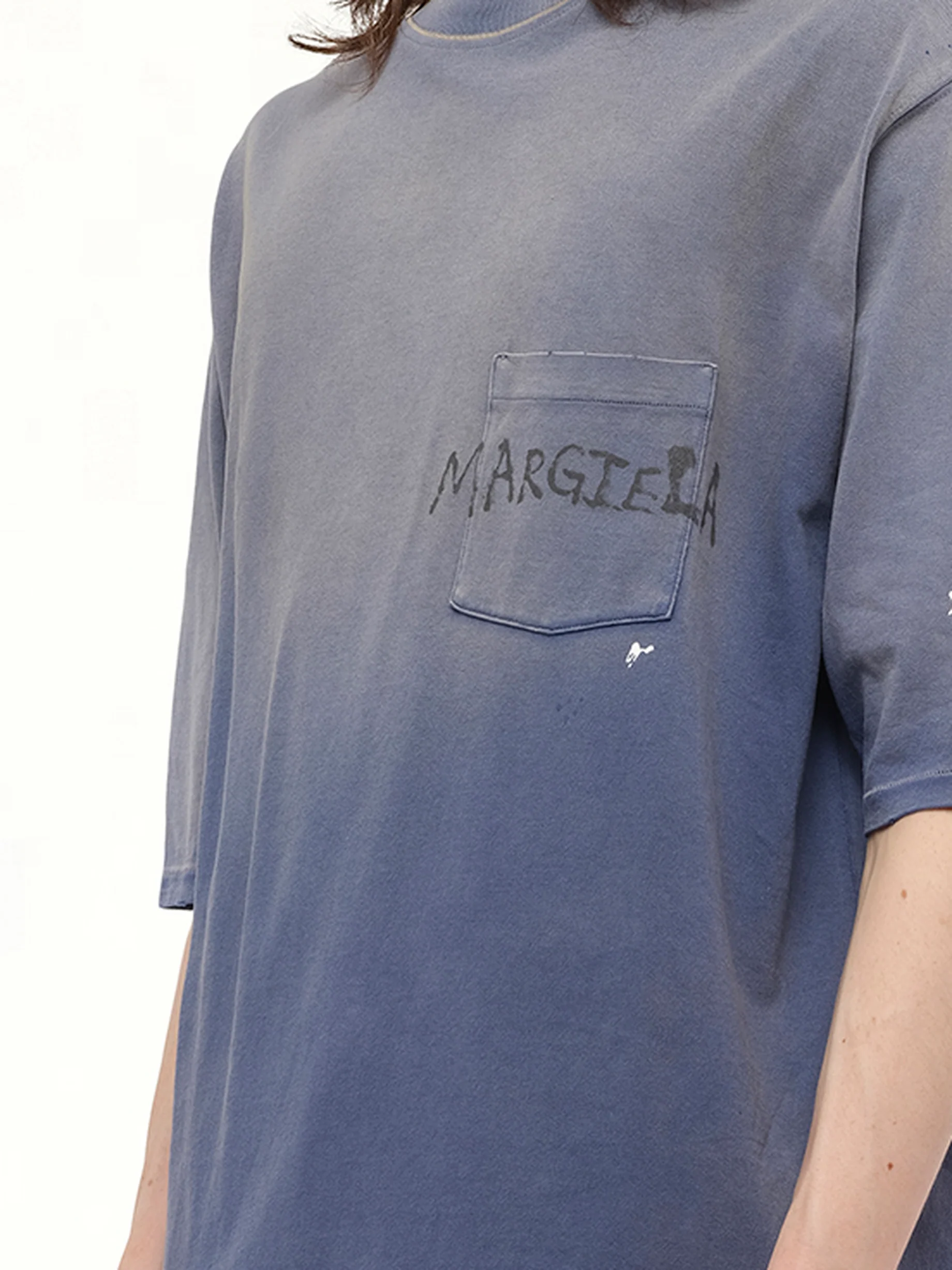 Margiela T-Shirt in Vintage Blue - Image 6