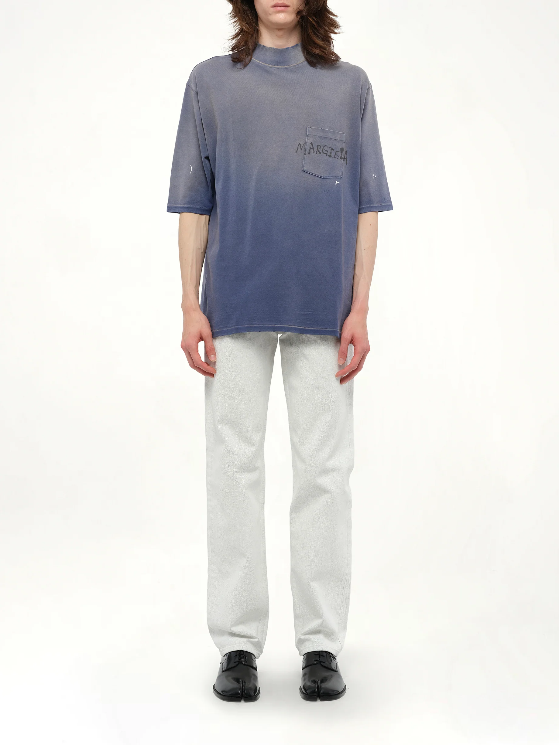 Margiela T-Shirt in Vintage Blue - Image 7