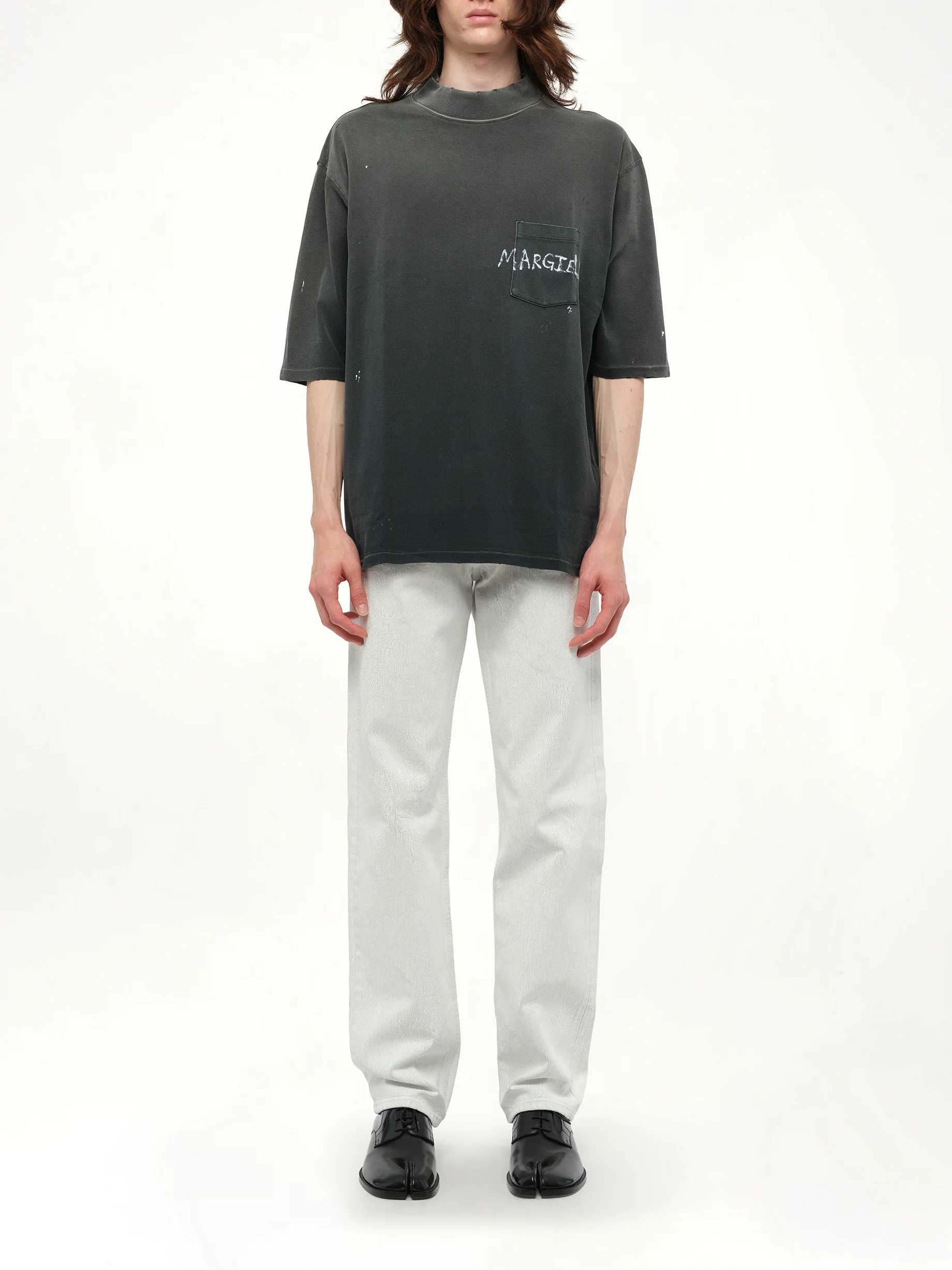 Margiela T-Shirt in Washed Black - Image 7