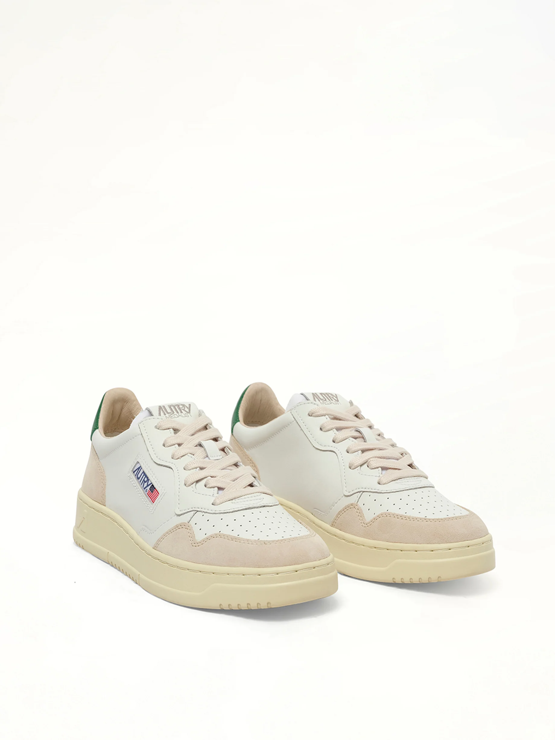 Medalist Low Sneakers in White/Amazon - Image 2